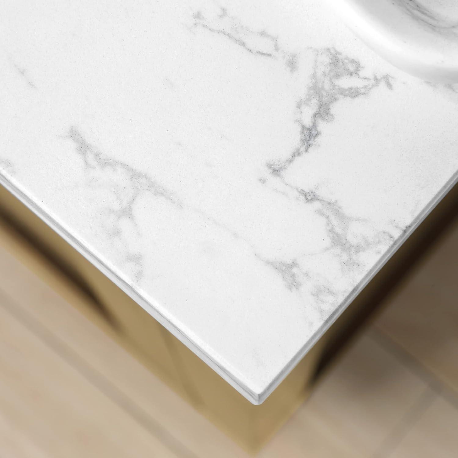 OVE Decors Athea 72 in. W Bath Vanity with Premium Countertop and Power Bar