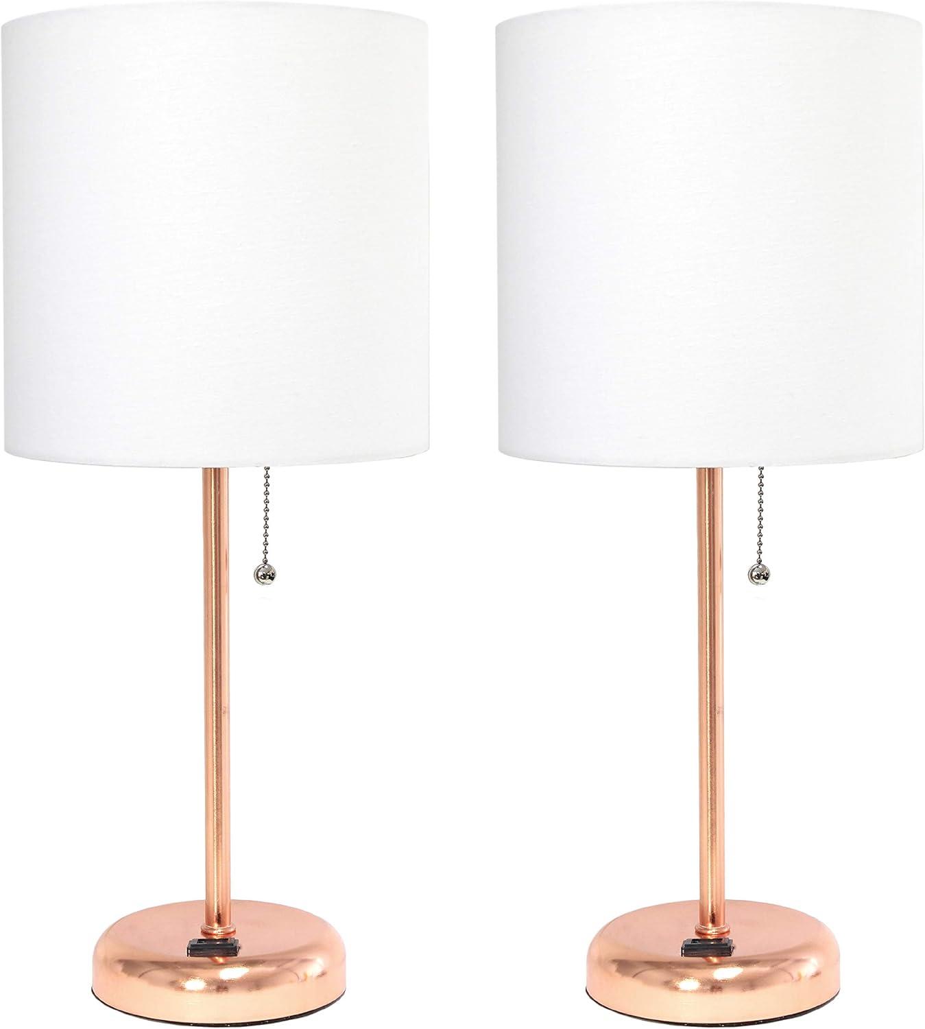 LimeLights Stick Lamp with Charging Outlet - Set of 2