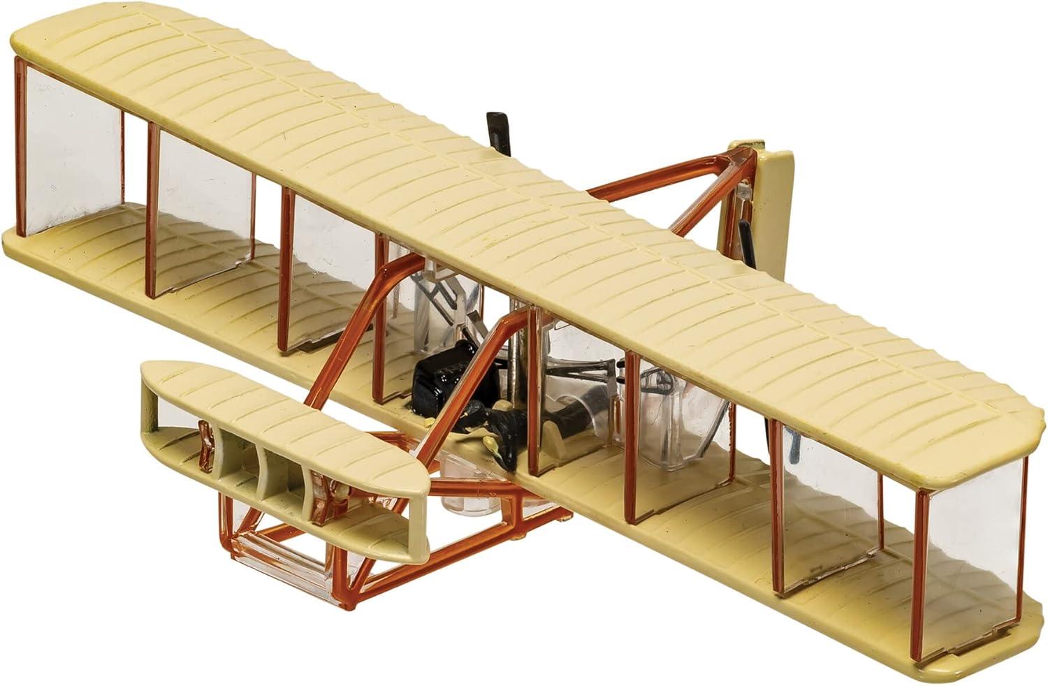 Cream Diecast Metal Wright Flyer Model Airplane