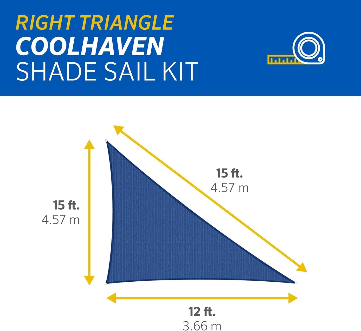 Coolaroo 12' x 9' Triangle Shade Sail