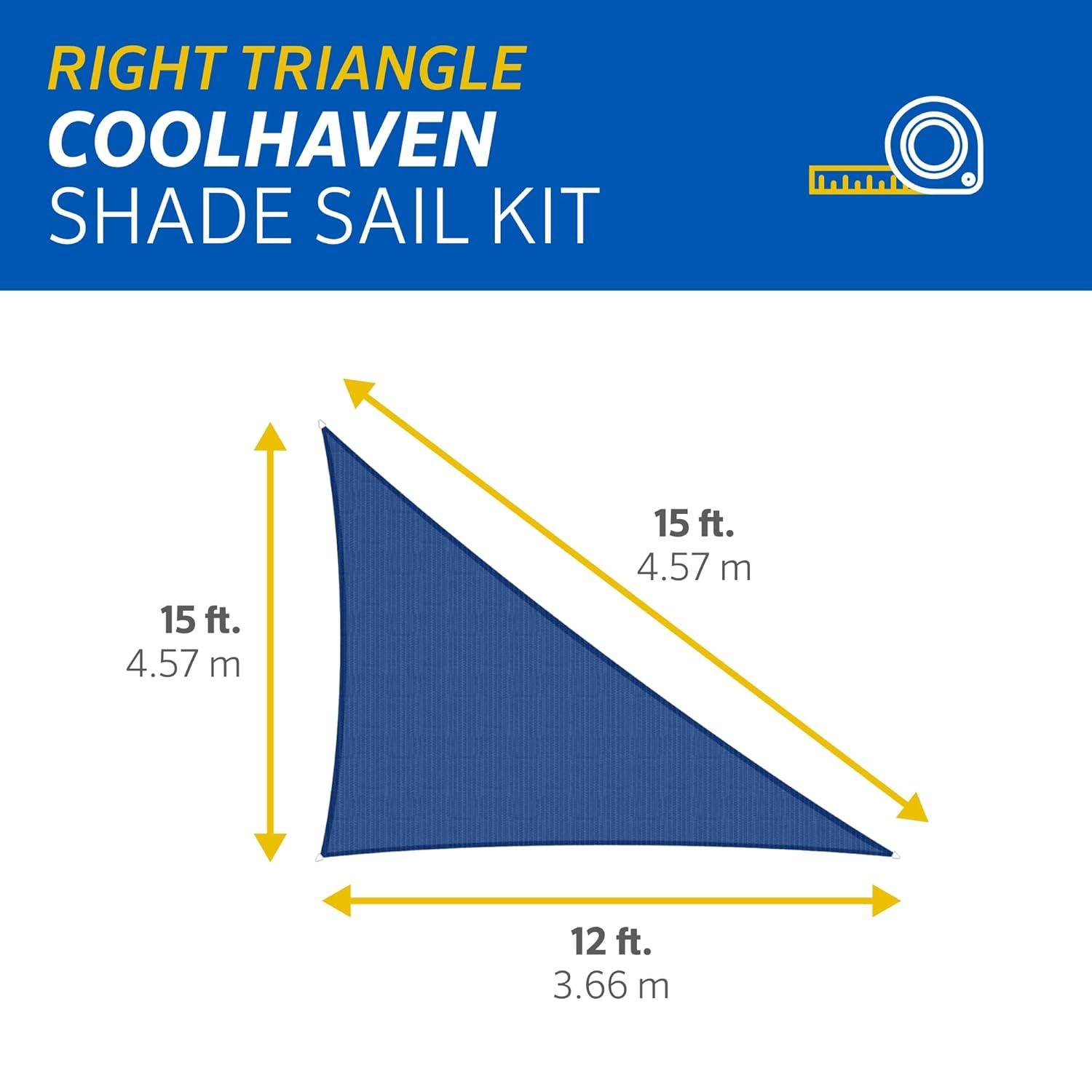 Coolaroo 12' x 9' Triangle Shade Sail