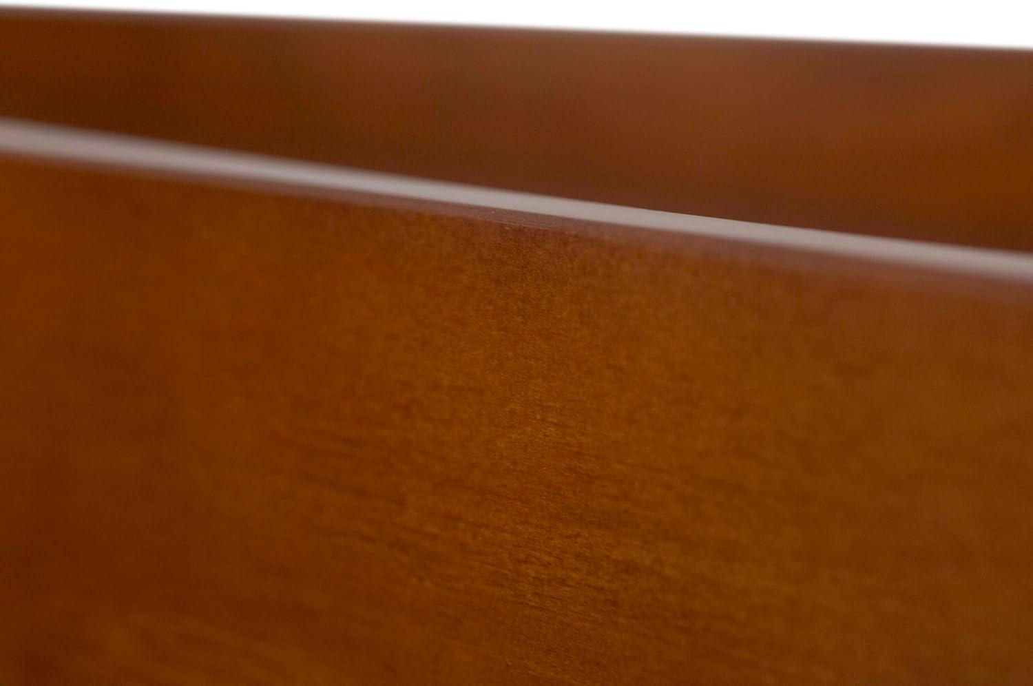 Memomad Cama Bali - Plataforma de Almacenamiento King Marco de Cama de Madera Resistente con Cajones y Más - Madera de Pino Macizo - sin Ruido - No Necesita Somier - Listones de Madera Incluidos (Cama Tamaño King, Madera Marrón Roble)