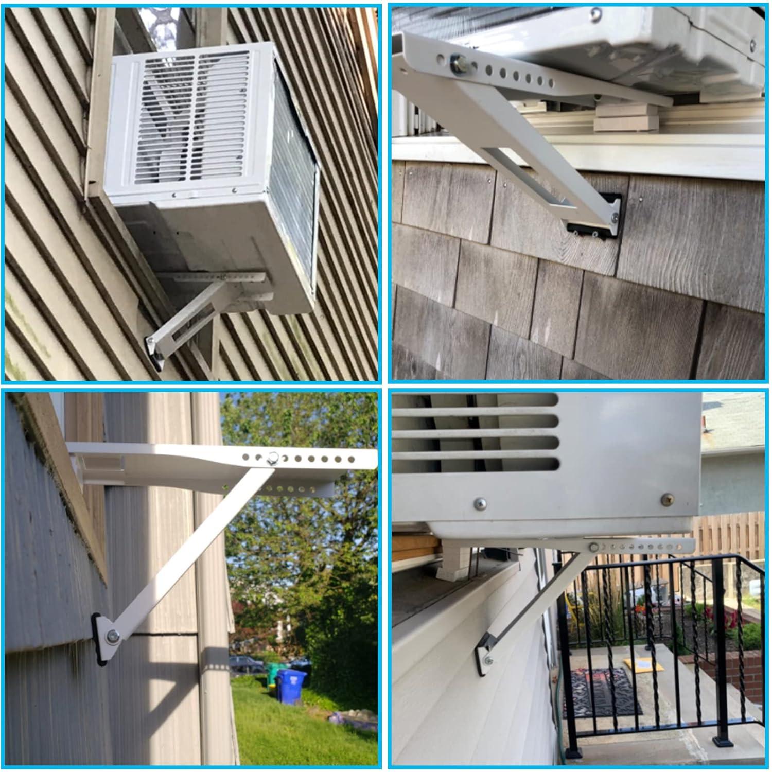Foozet Window Air Conditioner Support Bracket , Window AC Bracket Light Duty , Window AC Support Up to 85 lbs