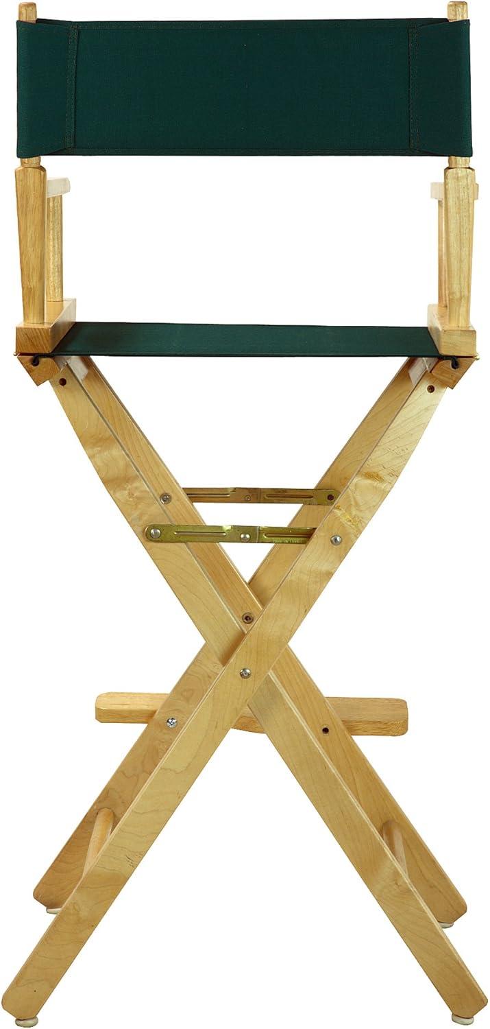 230-00-021-32 30 in. Directors Chair Natural Frame with Hunter Green Canvas