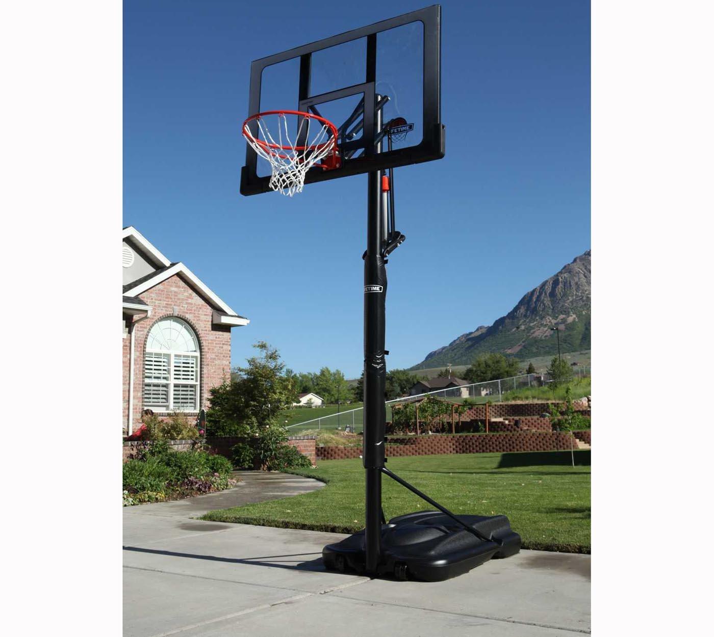 Lifetime Height Adjustable Outdoor 52" Steel Portable Full-Size Basketball Hop