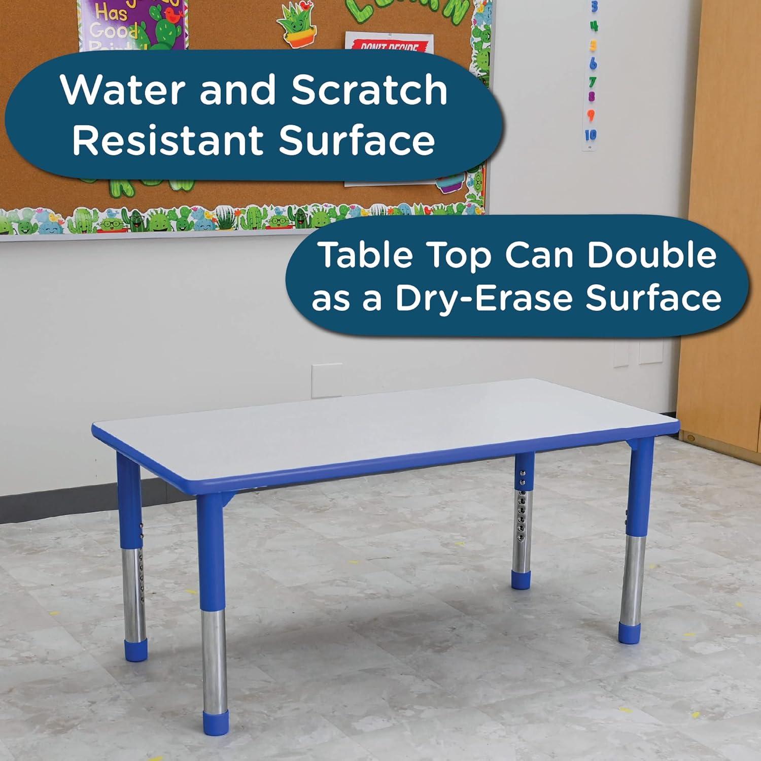 Children's Factory AS WE GROW Rectangular Adjustable Table