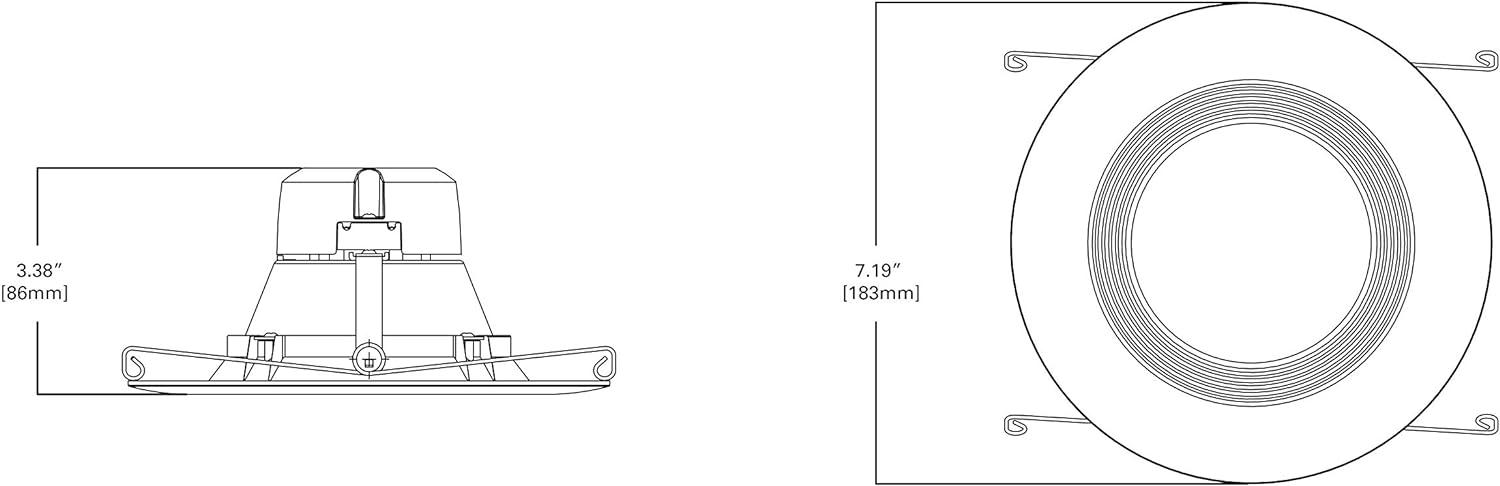 6-Inch White Matte LED Recessed Light Kit with Airtight Seal