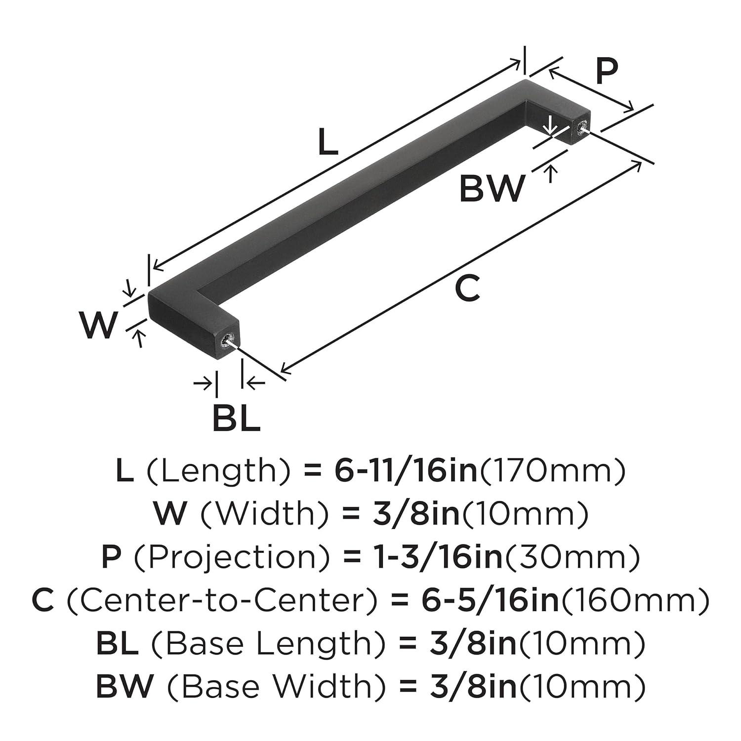 Amerock Monument 6-5/16 inch (160mm) Center-to-Center Oil-Rubbed Bronze Cabinet Pull