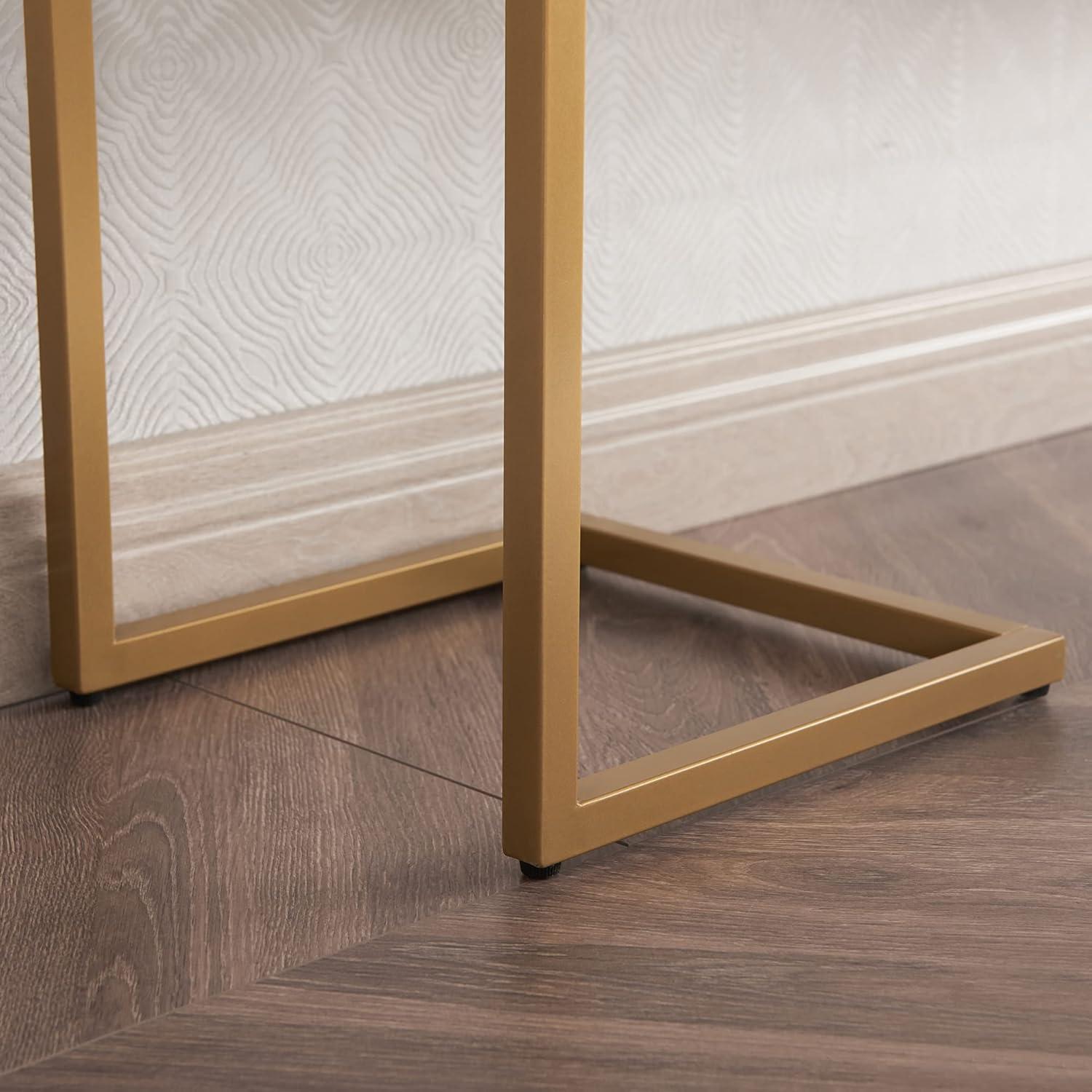 Errol Console Table Gold/Glass Top Glass