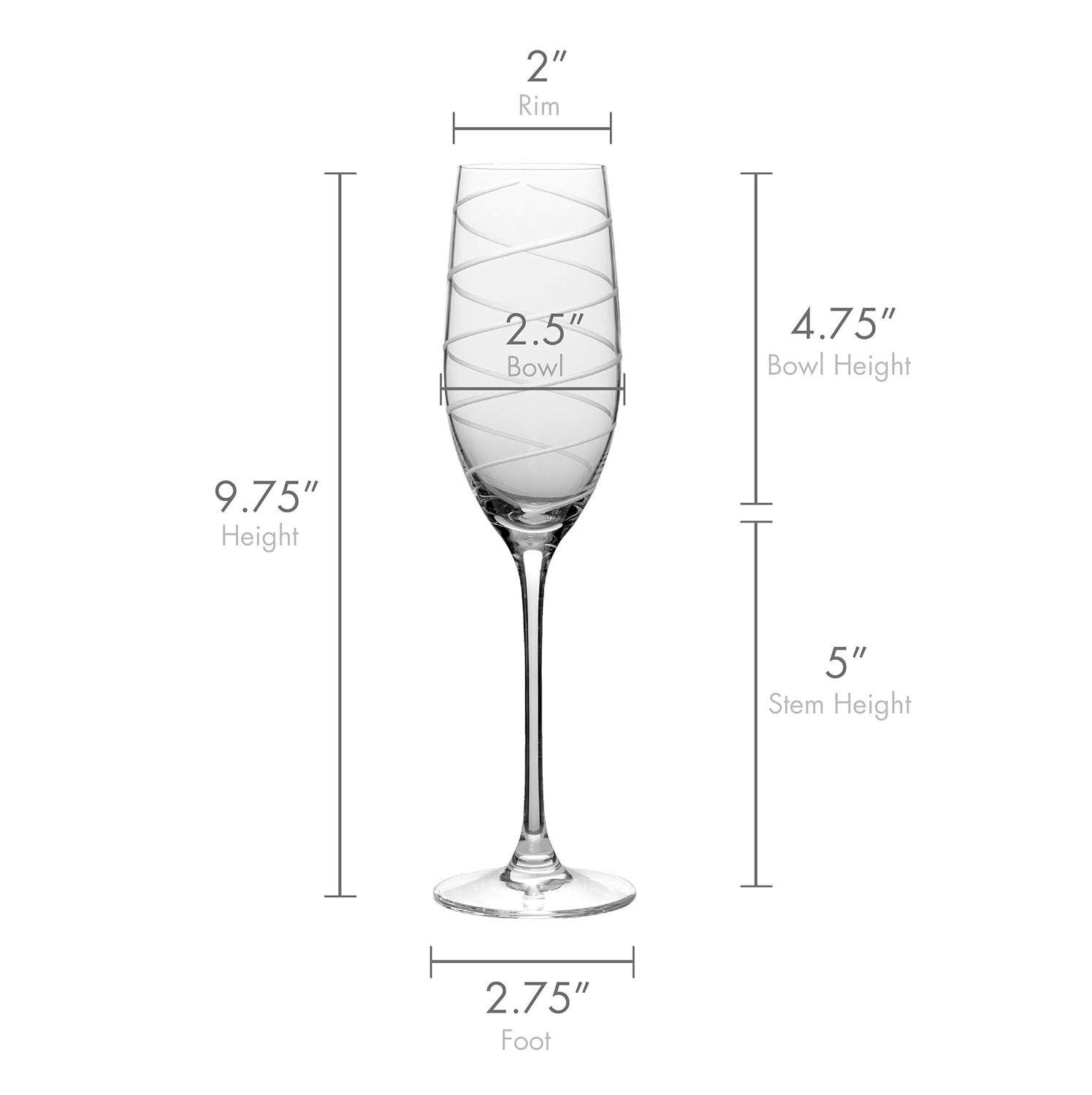 Mikasa Cheers 8-Ounce Champagne Flutes, Service for 4