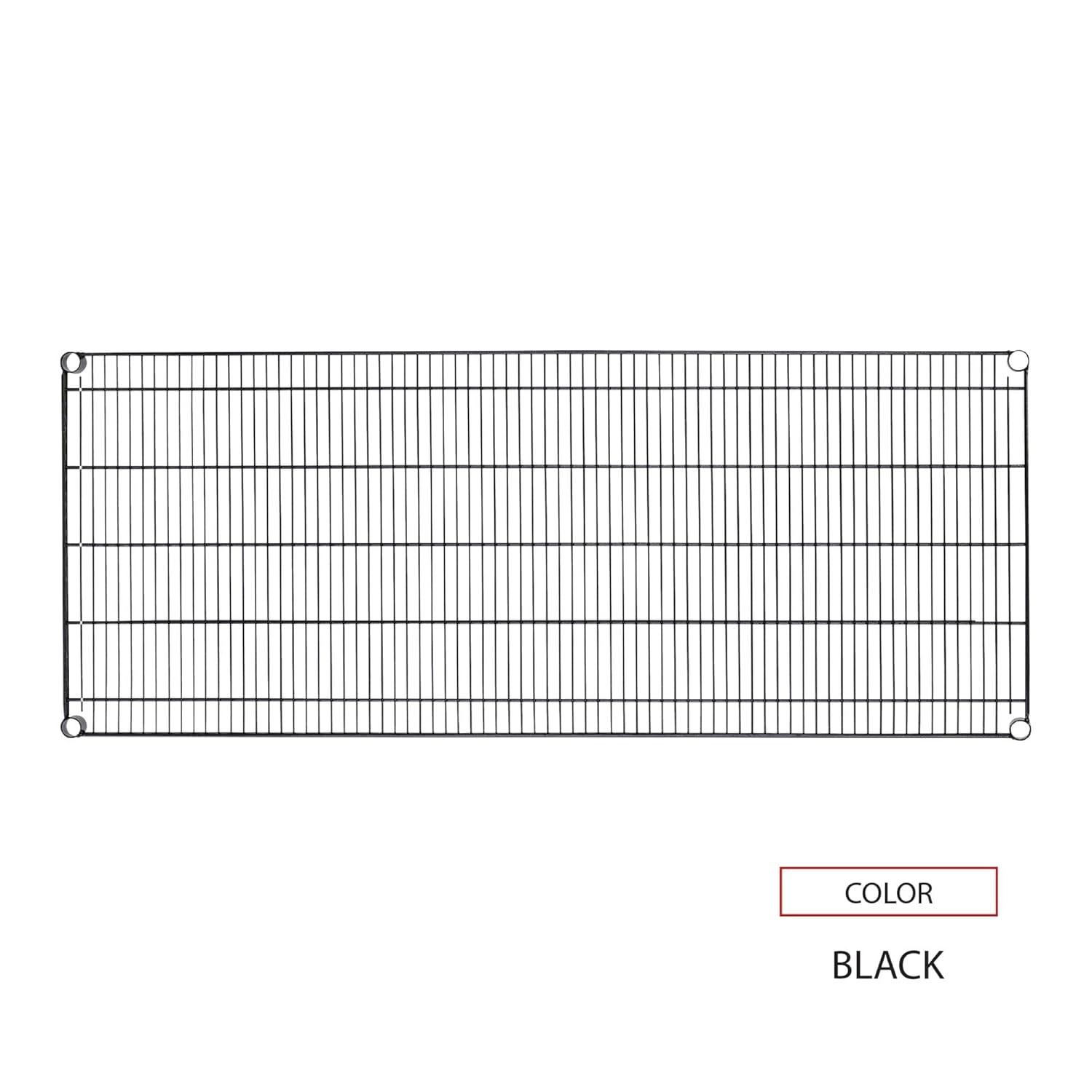 Alera® Two-Shelve 48" W x 24" D Wire Shelving Extra Shelves in Black
