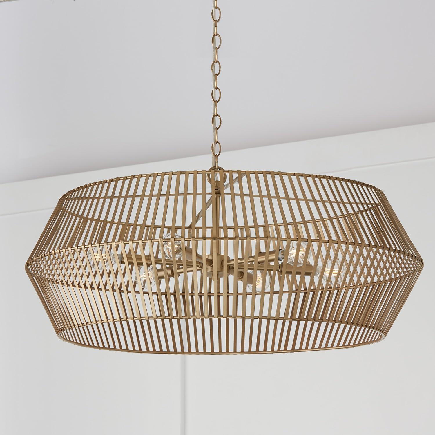 Kaiya 6 - Light Dimmable Cage Chandelier