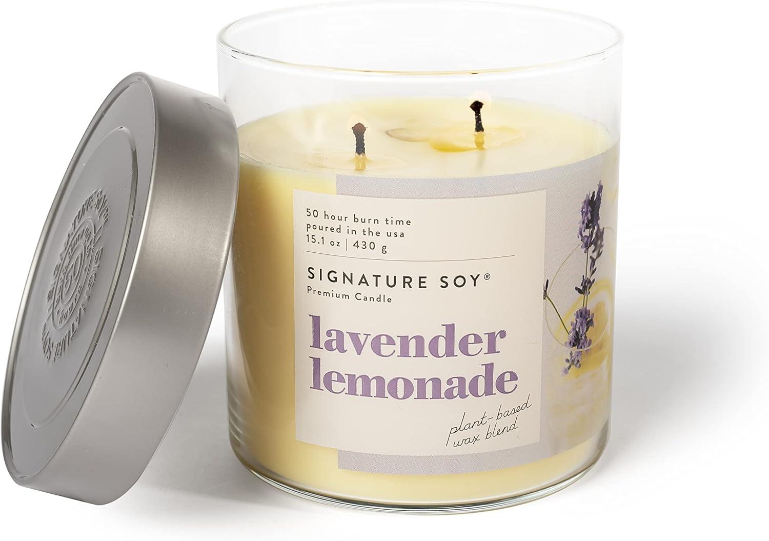 Signature Soy Signature Soy Lidded Lavender Lemonade Scented Candle