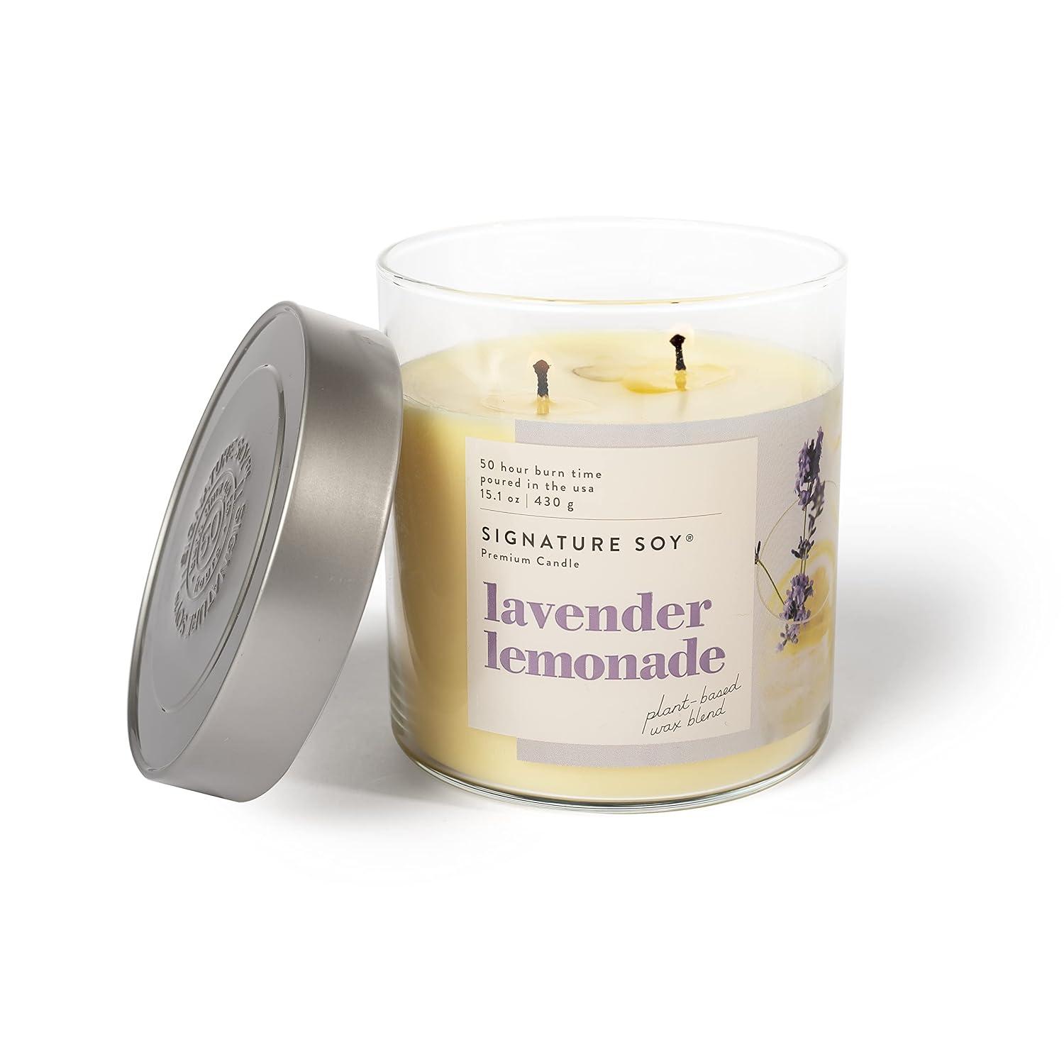 Signature Soy Signature Soy Lidded Lavender Lemonade Scented Candle