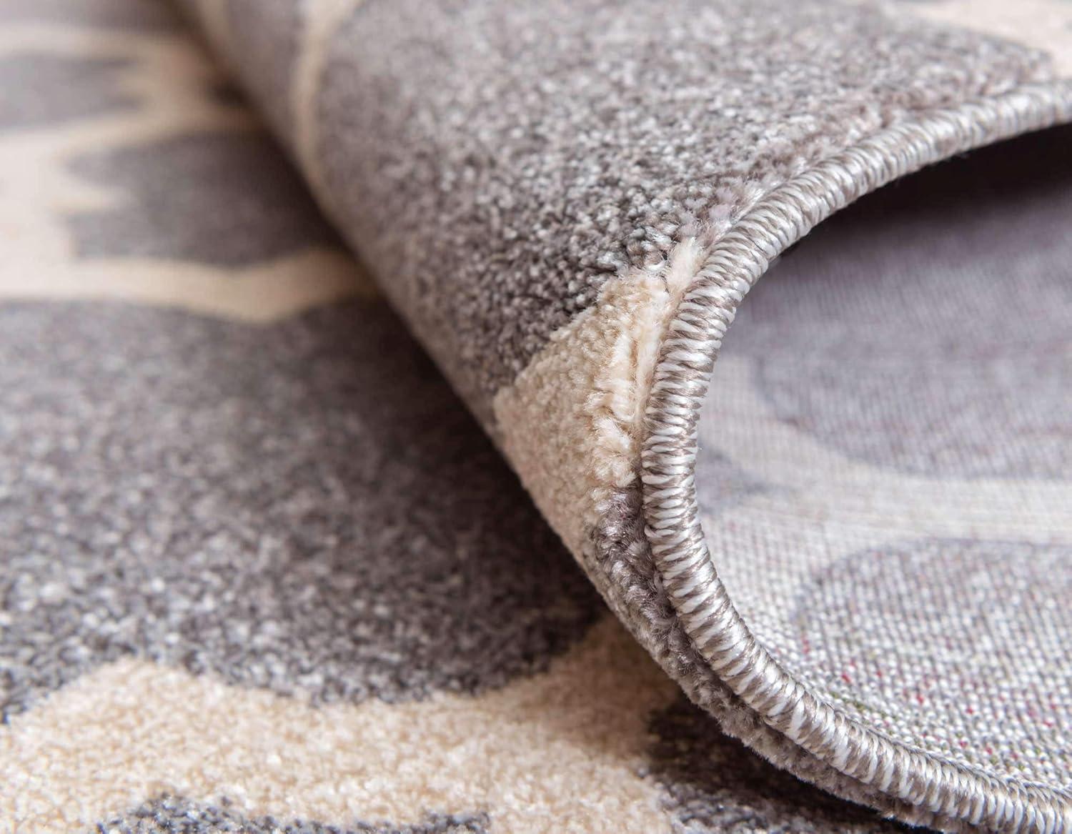Unique Loom 5' 4 x 6' 1 Trellis Philadelphia Dark Gray Area Rug