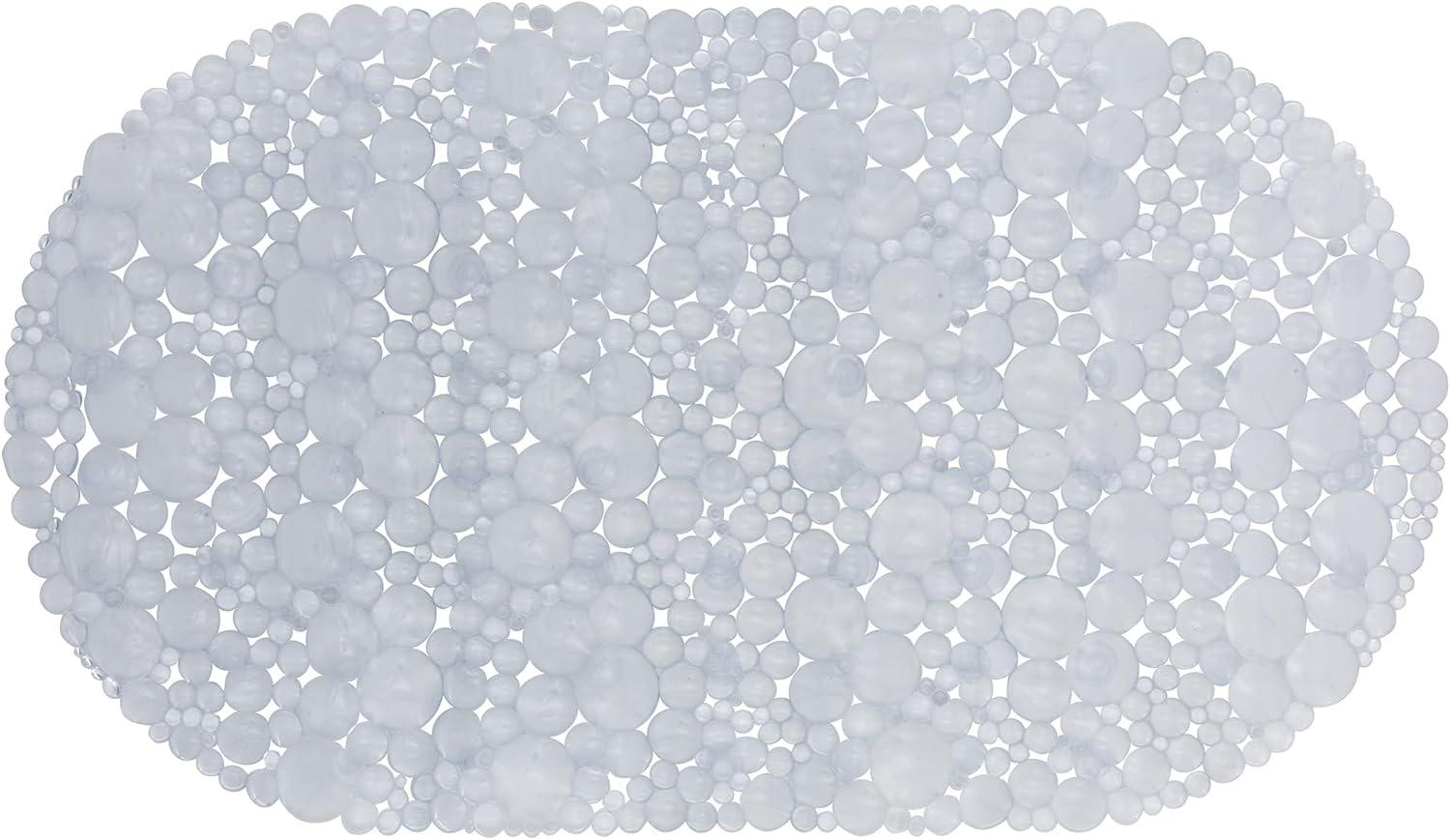 Clear Non-Slip PVC Bath Mat with Bubble Design