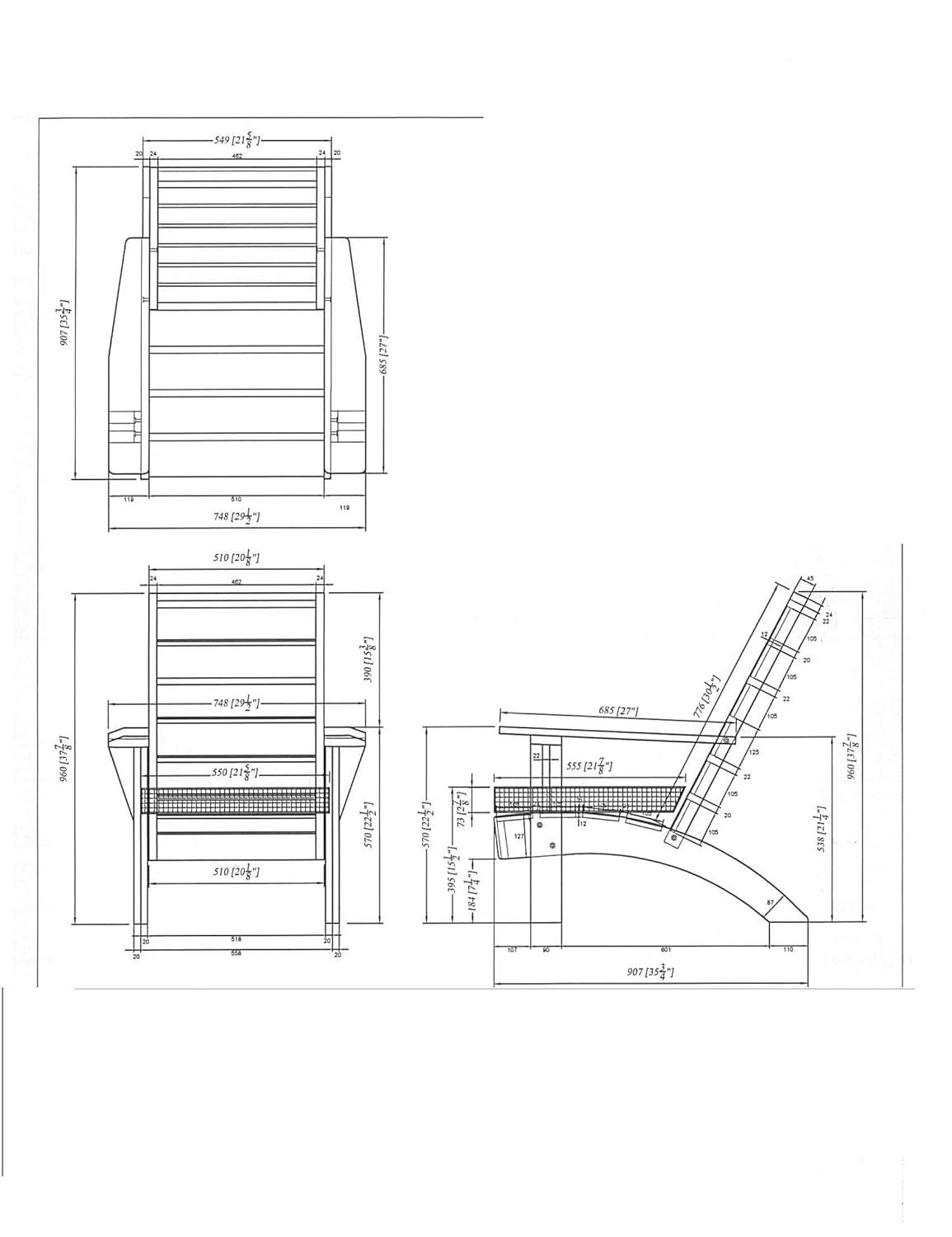 Rockport Outdoor Acacia Wood Chair with Cushion Gray - Linon