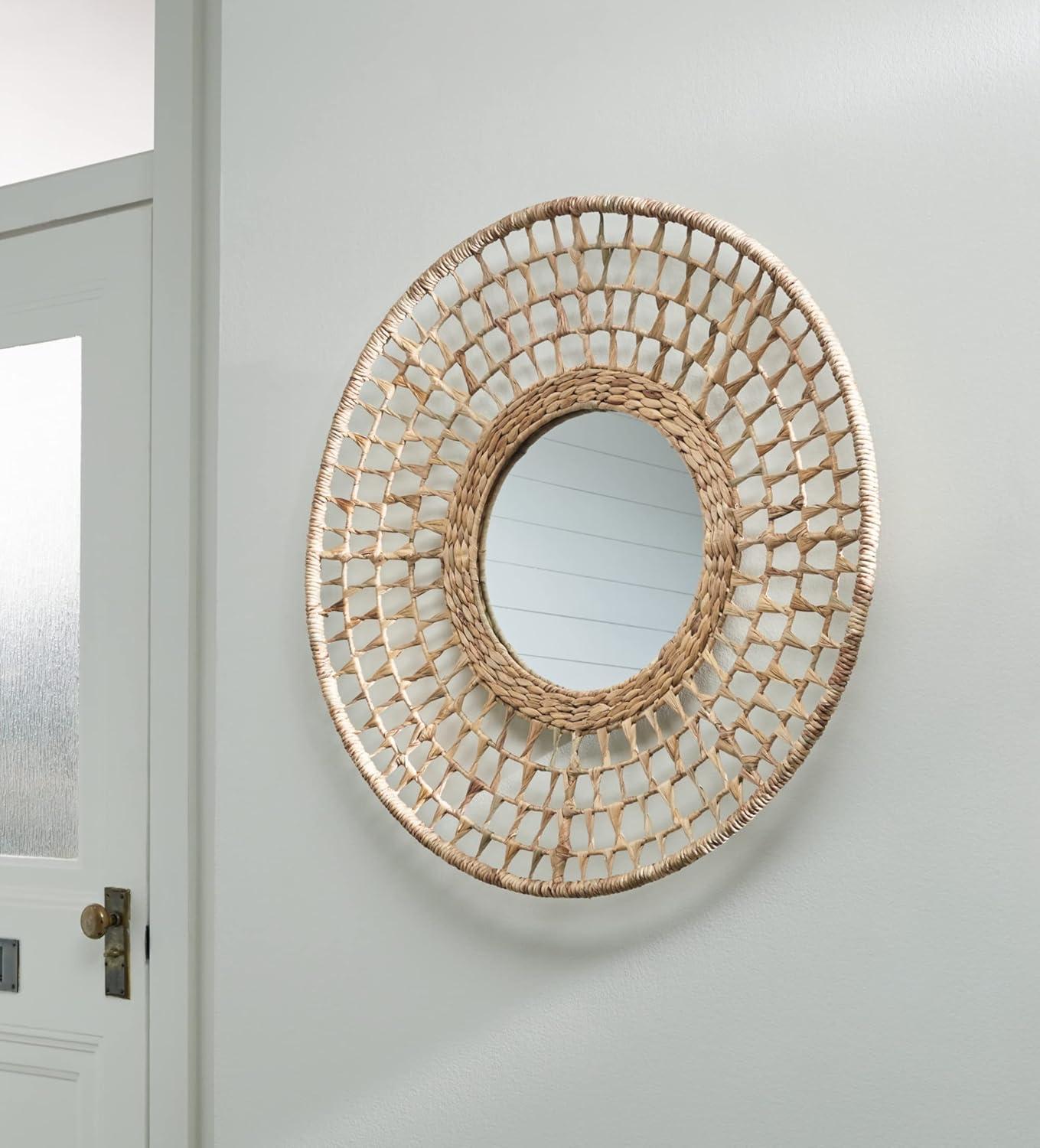 Signature Design by Ashley Casual Deltlea Accent Mirror  Natural