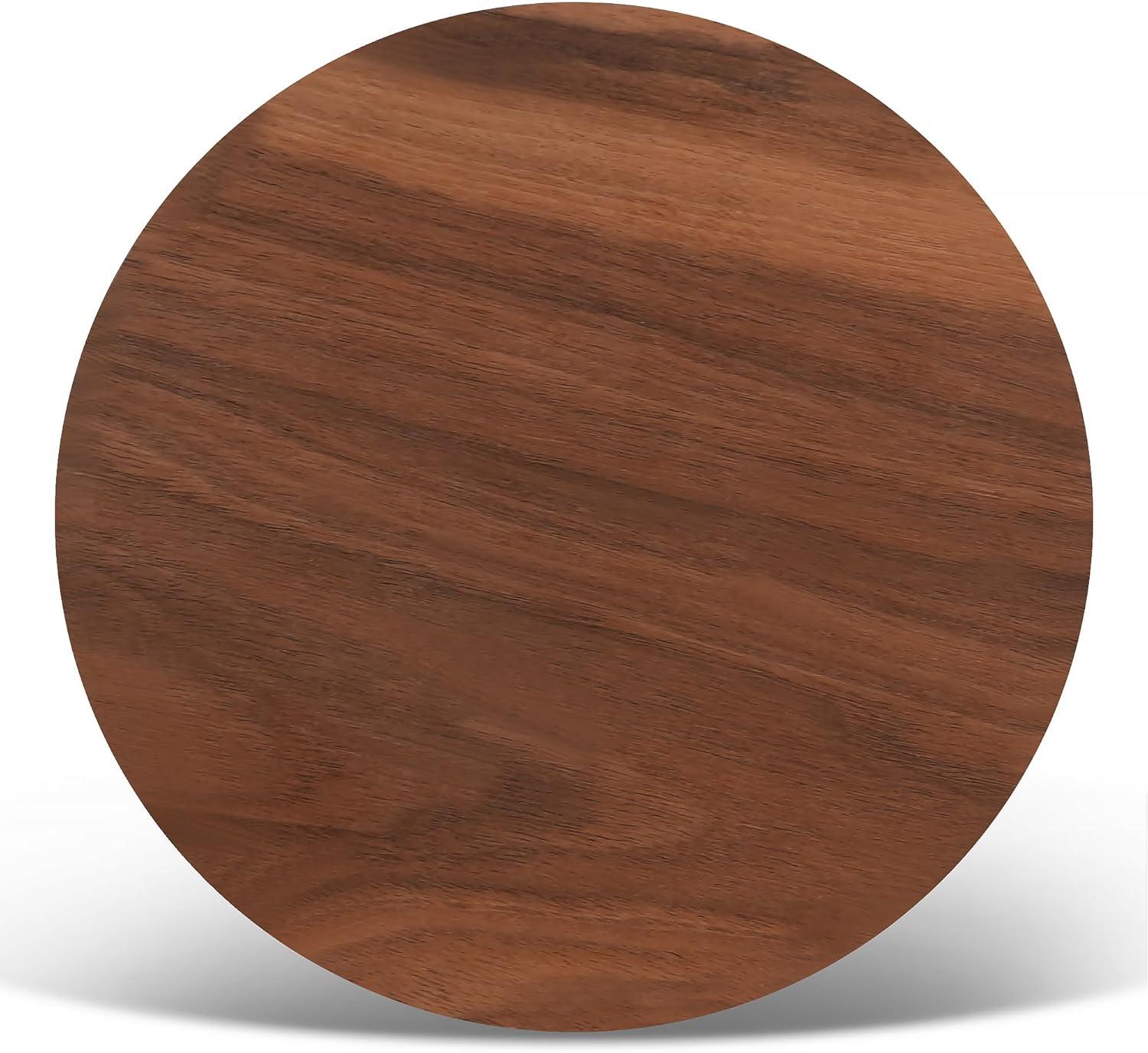 CONSDAN Cup Coasters, USA Grown Hardwood, Wooden Cup Coasters Set, Walnut Color 6 Pcs a set