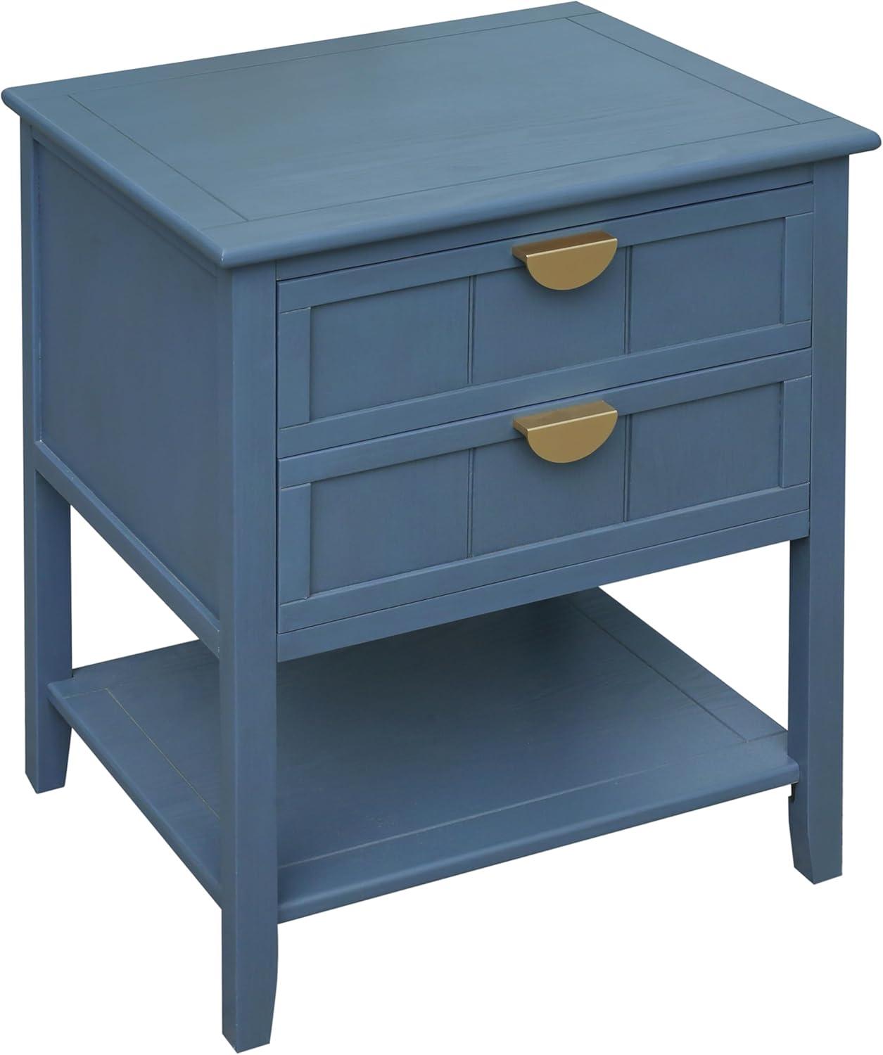 Mondawe 2 Drawer Side table,American style, End table,Suitable for bedroom, living room, study