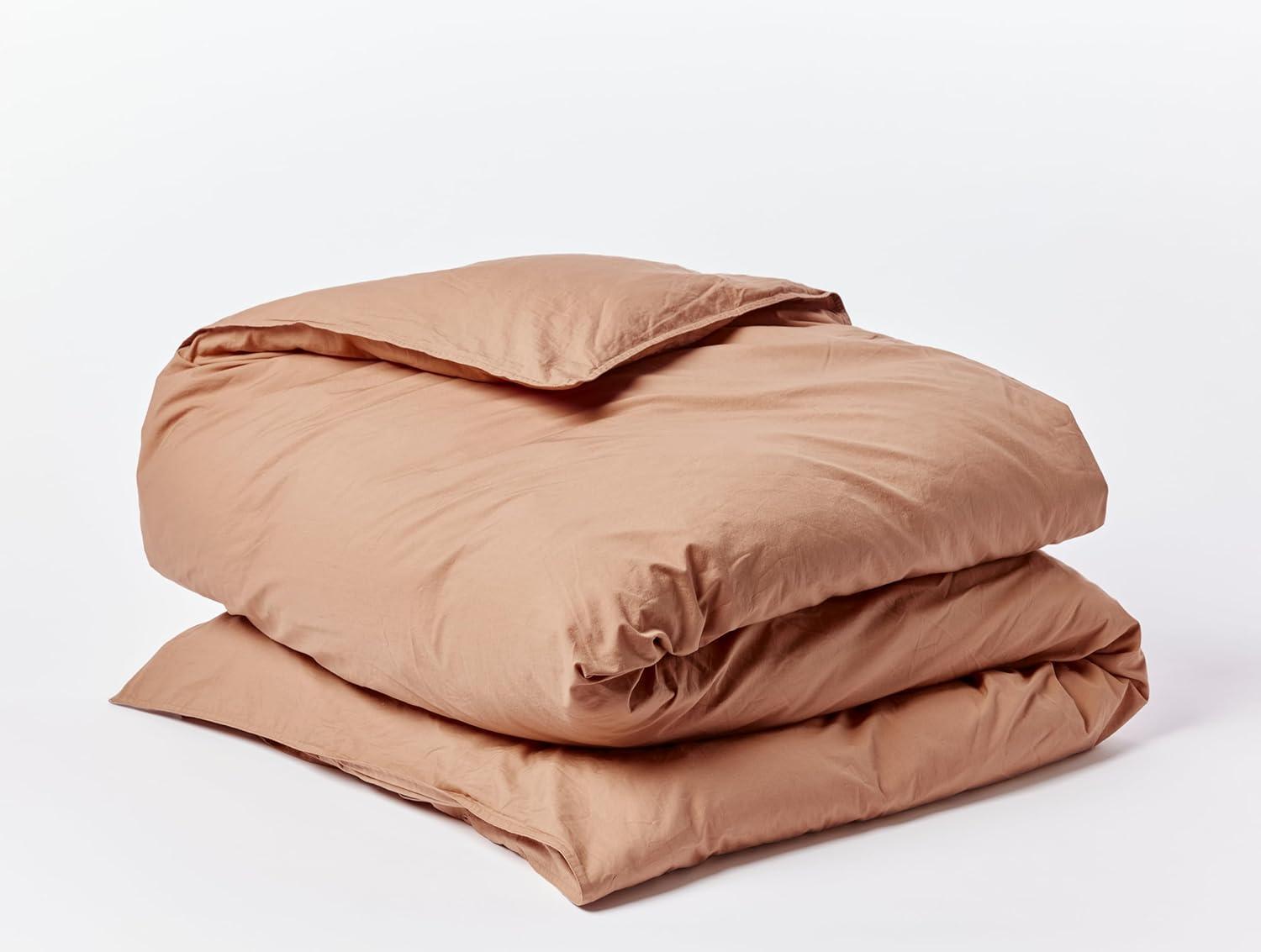 Coyuchi Organic Crinkled Percale Duvet Cover