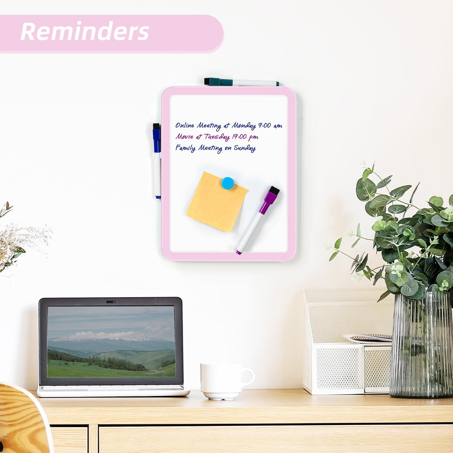 VUSIGN Small Dry Erase Whiteboard, 8.5 x 11 Inches White Board for Kids, Students, Fridge, Locker, Mini Dry Erase Board