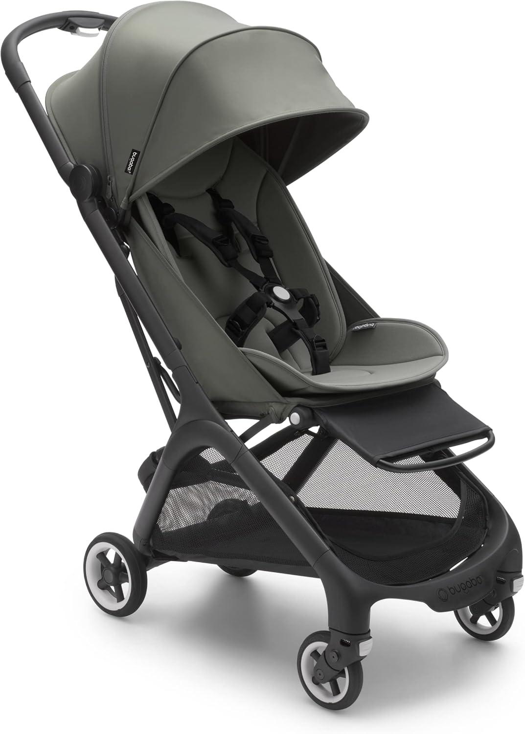 Desert Taupe Ultra-Compact Lightweight Stroller with Adjustable Canopy