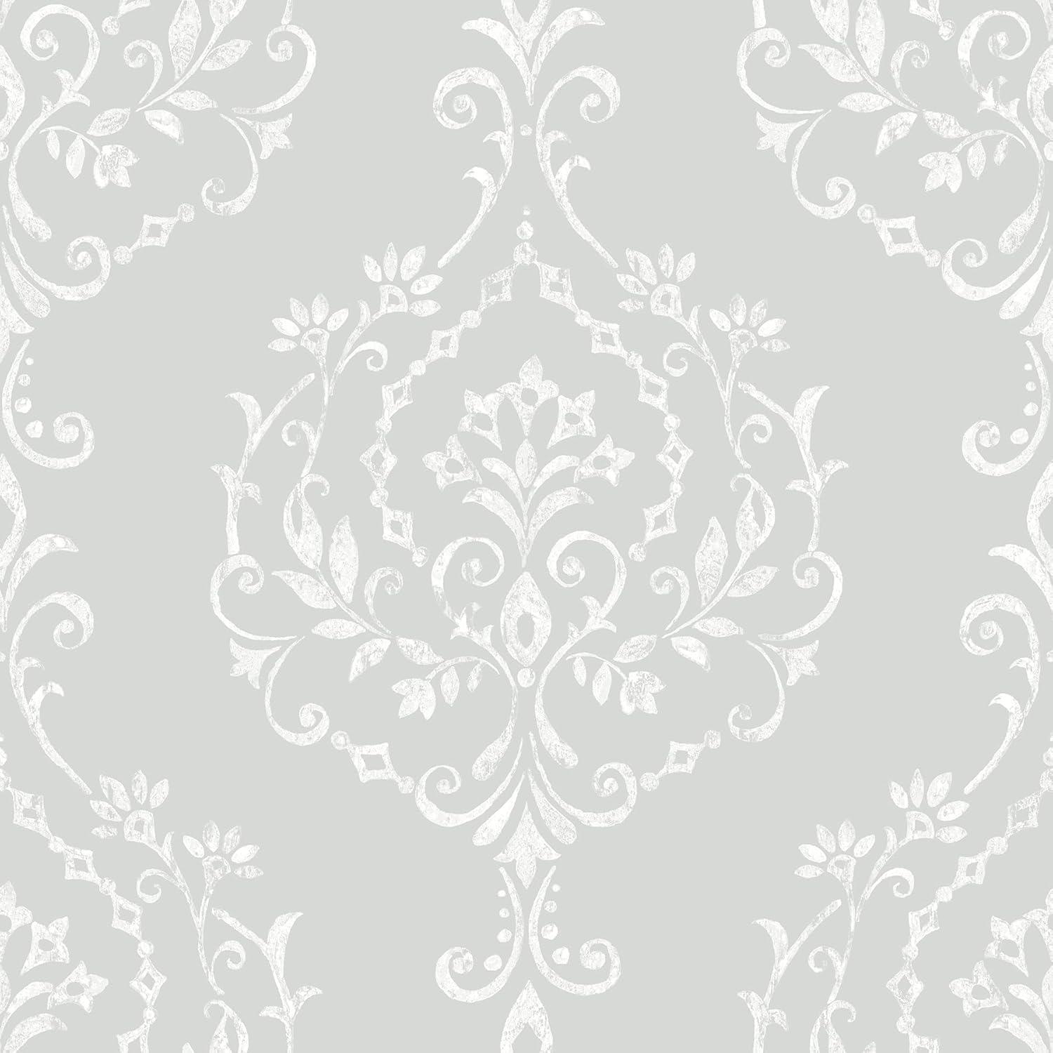 Peel & Stick Damask Roll