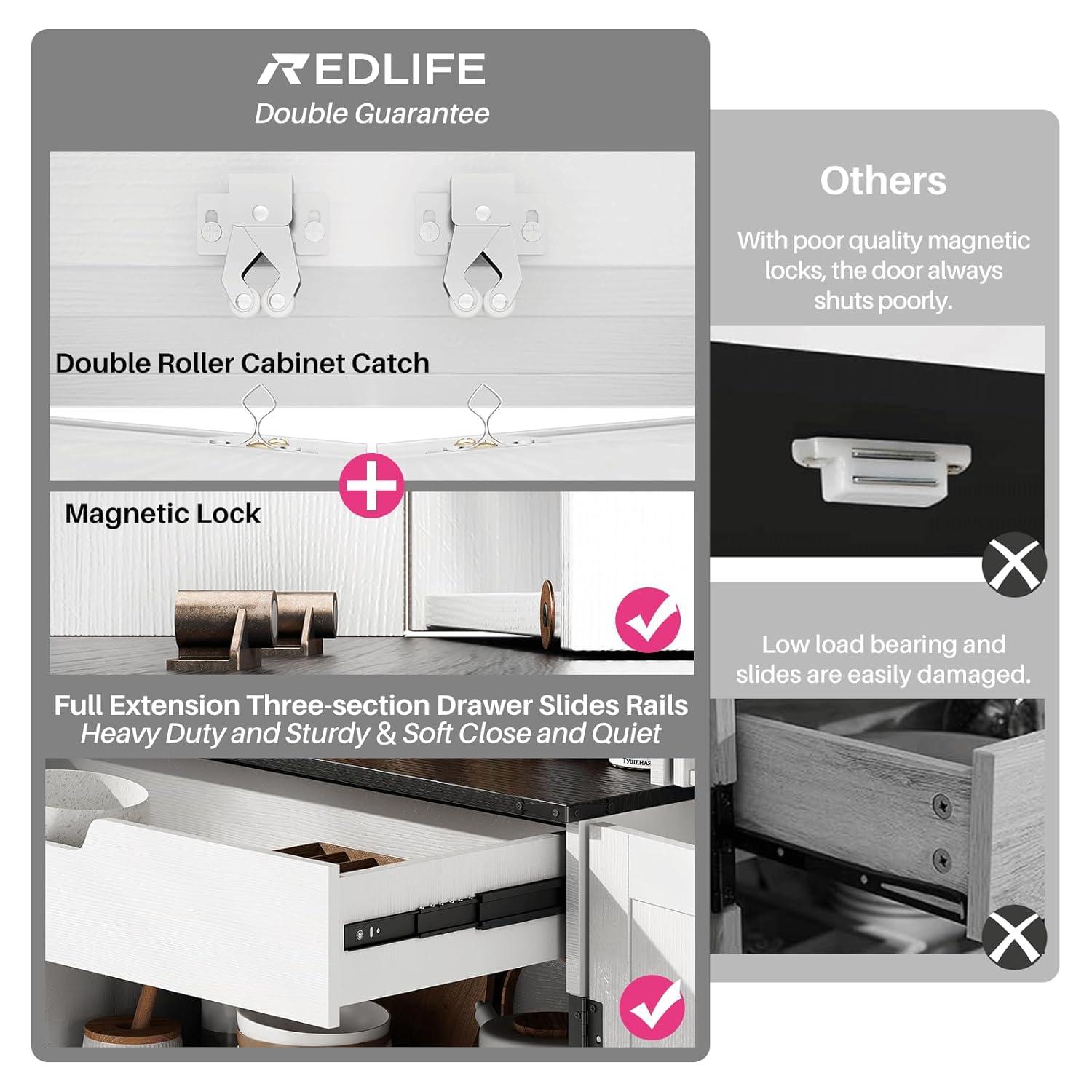 Aaleah 72'' Kitchen Pantry With Classified Pantry Door, Storage Cabinet with Organizer, Drawer