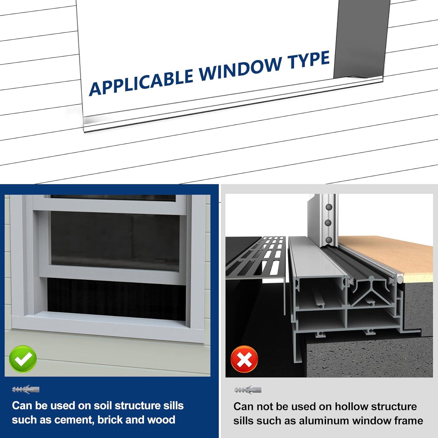 Universal White Steel Window AC Support Bracket