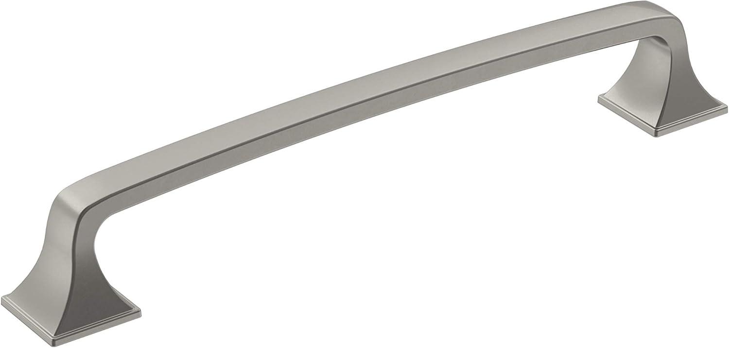 Amerock Ville 6-5/16 inch (160mm) Center-to-Center Satin Nickel Cabinet Pull