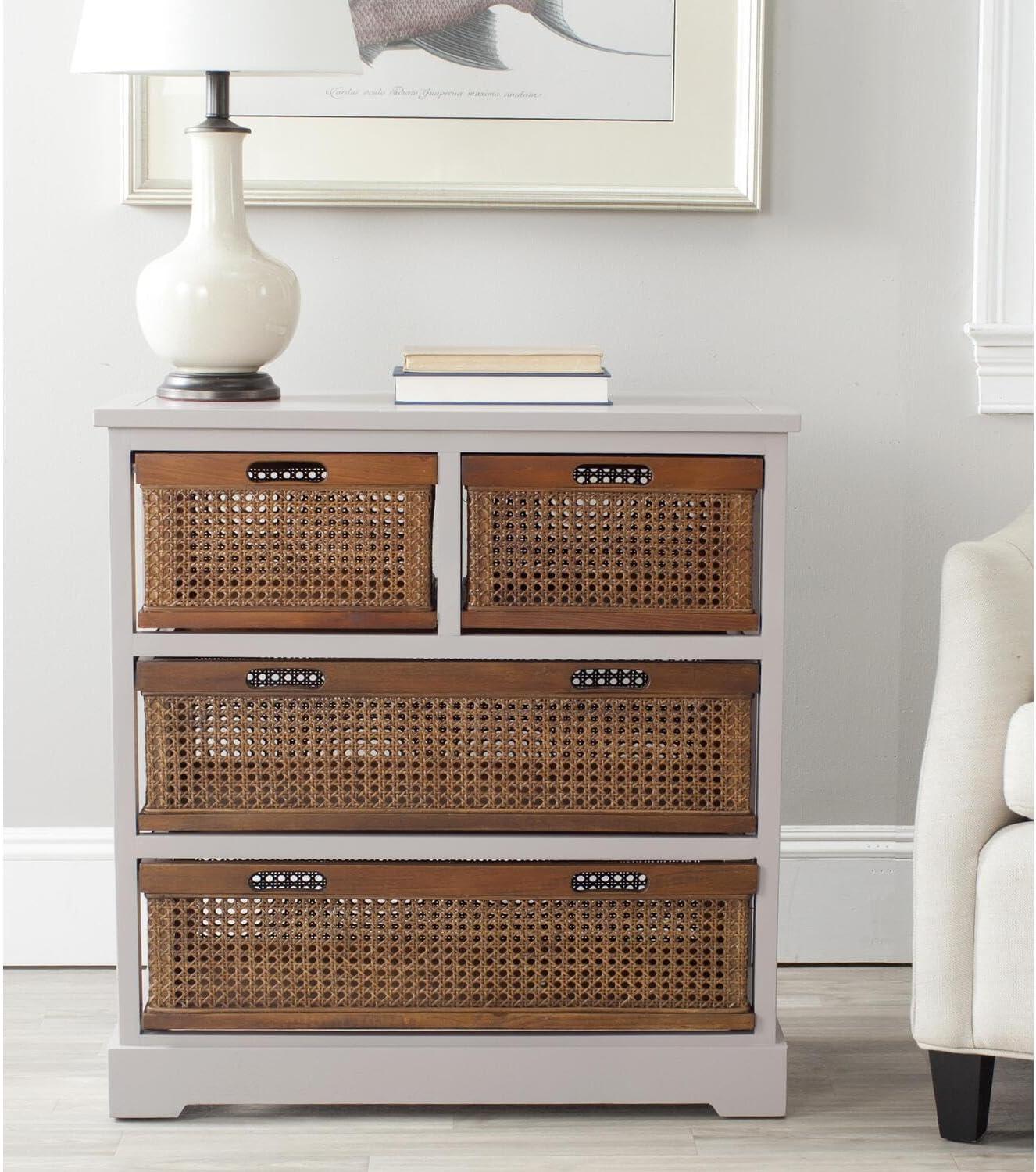 Jackson 4 Drawer Unit - Quartz Grey - Safavieh