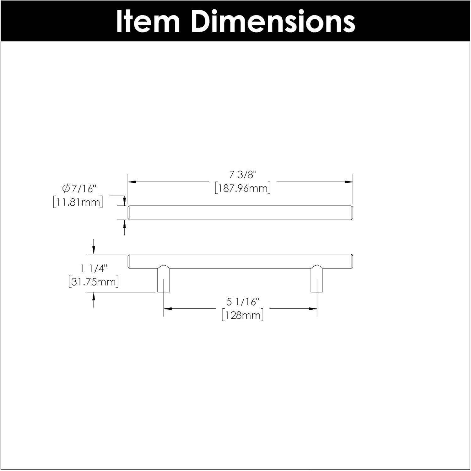 Crown Cabinet Hardware 5" Center to Center Bar Pull