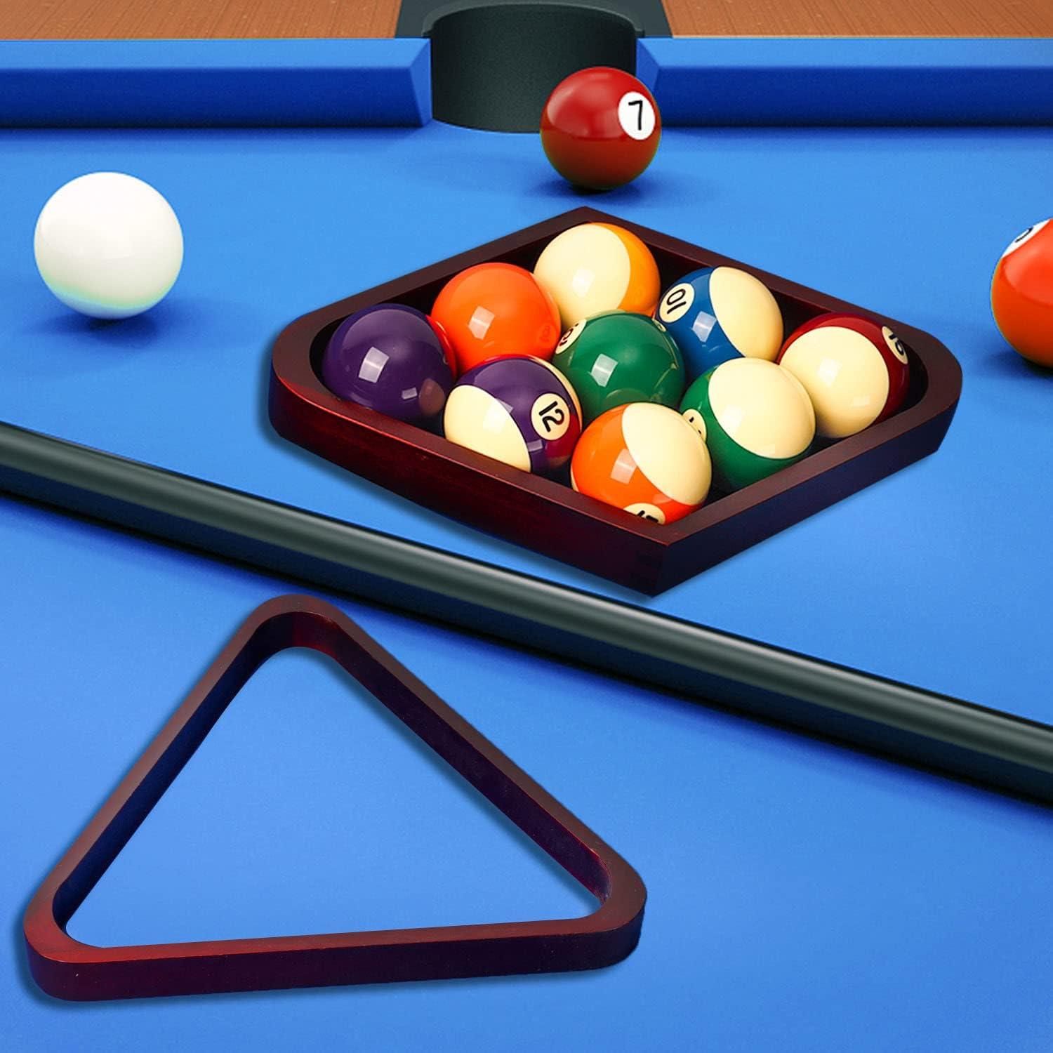 Pool Balls and Rack Set (Pro Standard Balls & Mahogany Racks)
