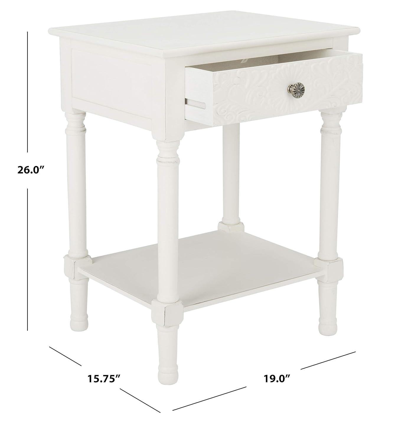 Whitney 1 Drawer Accent Table - ACC5705D - Greige - Safavieh
