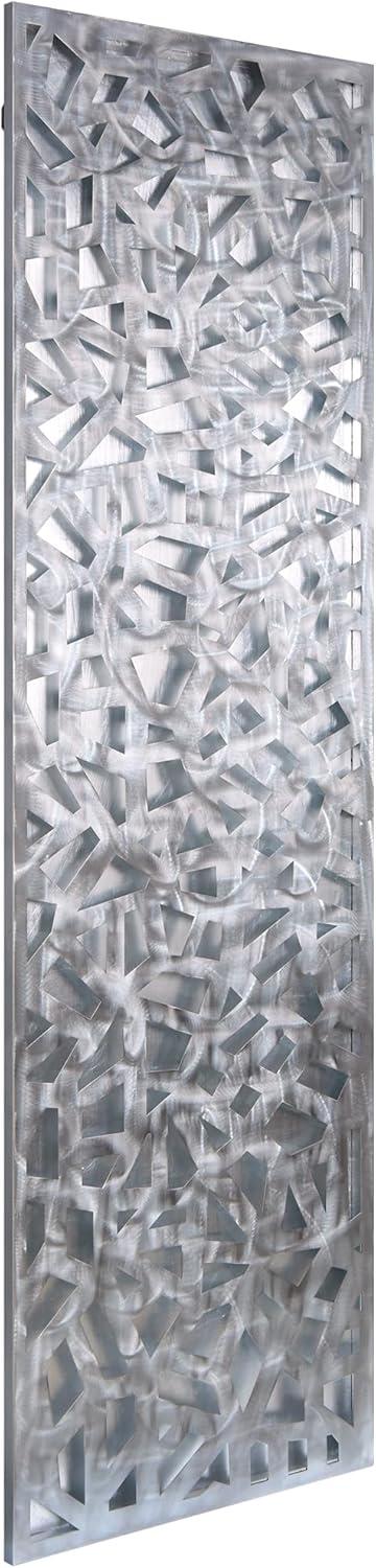 Empire Art Direct Radiant Fusion Leaf encased on a 3D Polished Steel Abstract Metal Wall Art