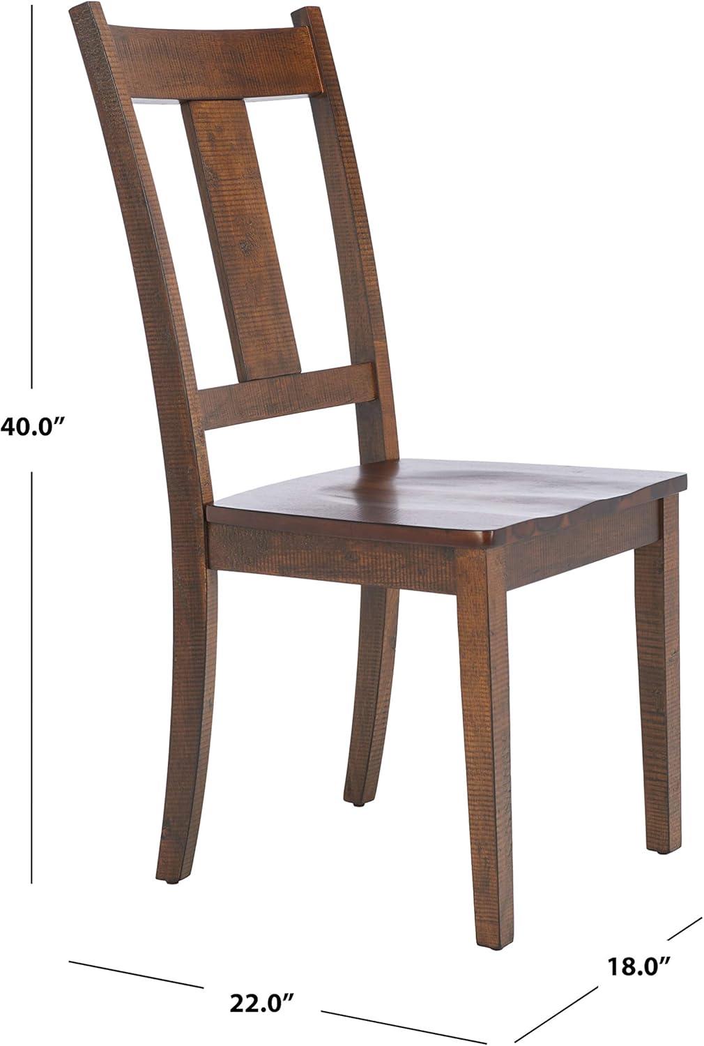 Sergio Dining Chair (Set of 2) - Rustic Caf� - Safavieh