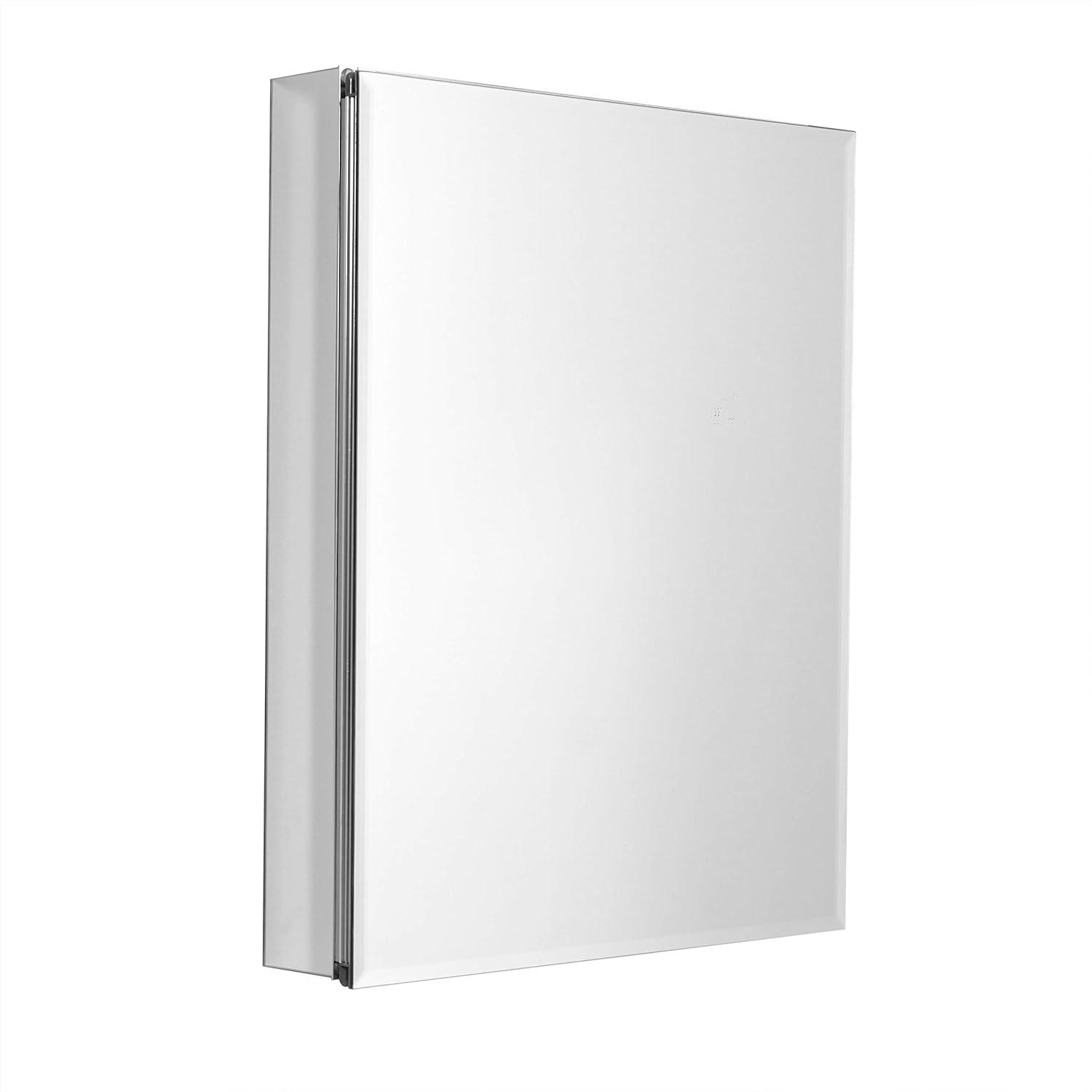 Designer Series Recessed or Surface Mount Frameless Medicine Cabinet with 3 Adjustable Shelves