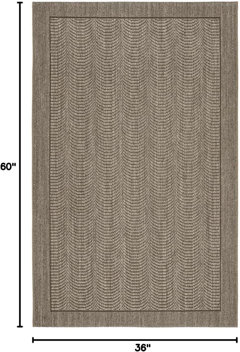 Palm Beach PAB360 Power Loomed Area Rug - Beige/Beige - 3'x5' - Safavieh.