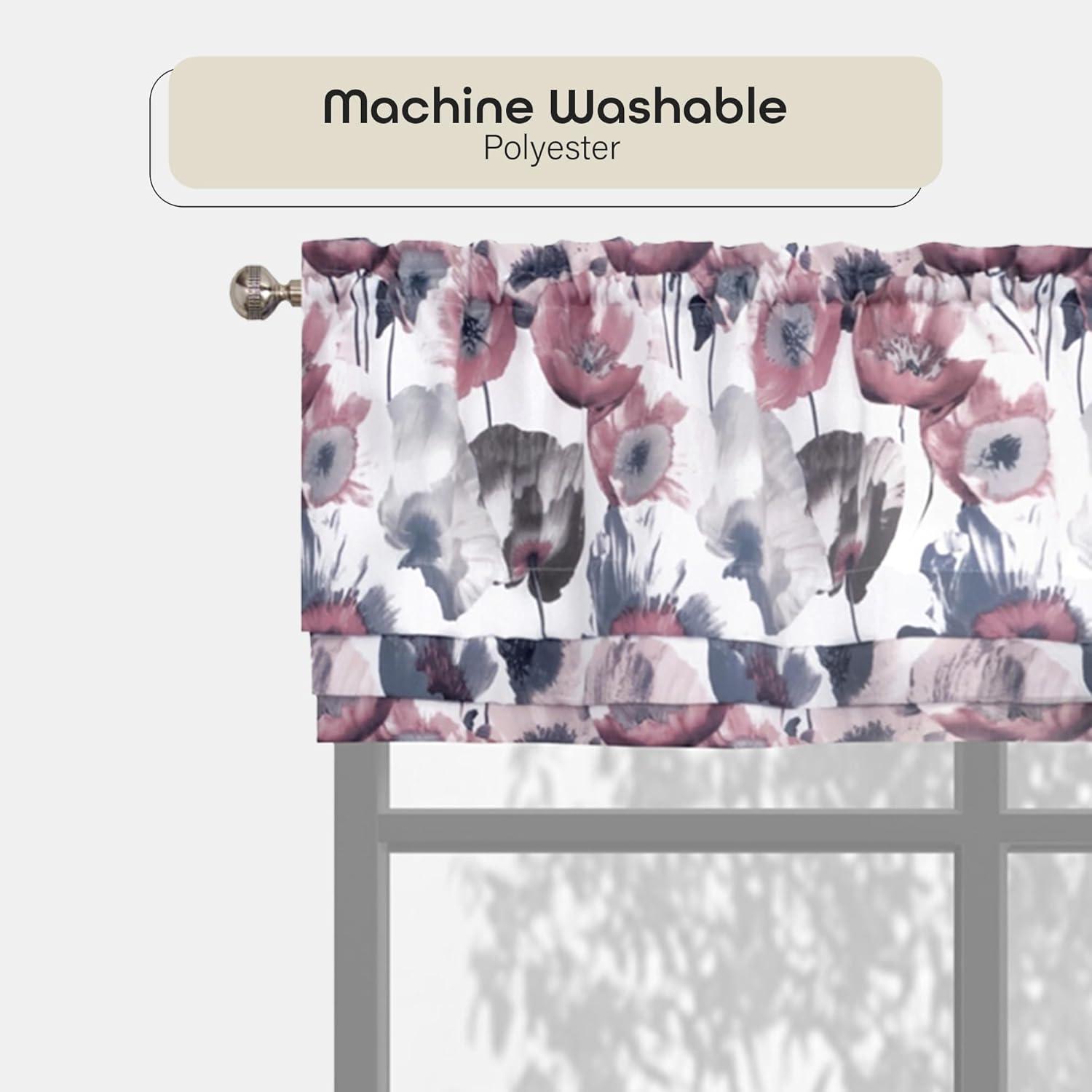 Achim Importing Co Floral Tailored 50'' W Window Valance