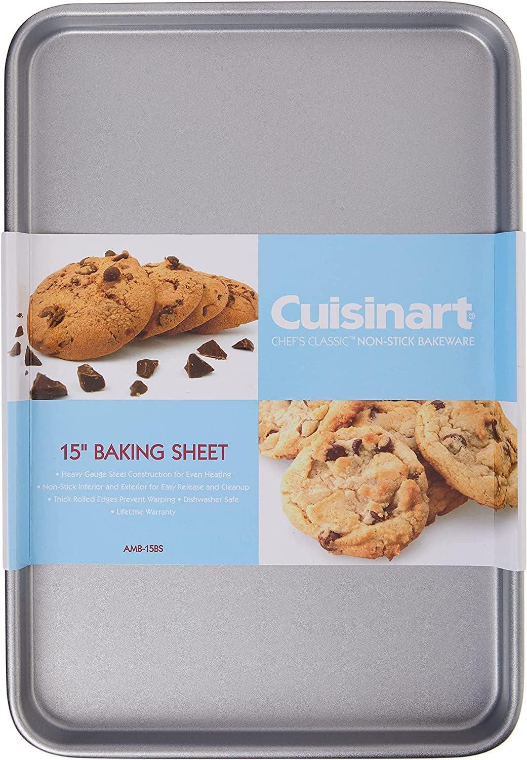 Cuisinart Chef's Classic Nonstick Two-Tone Metal 15" Baking Sheet