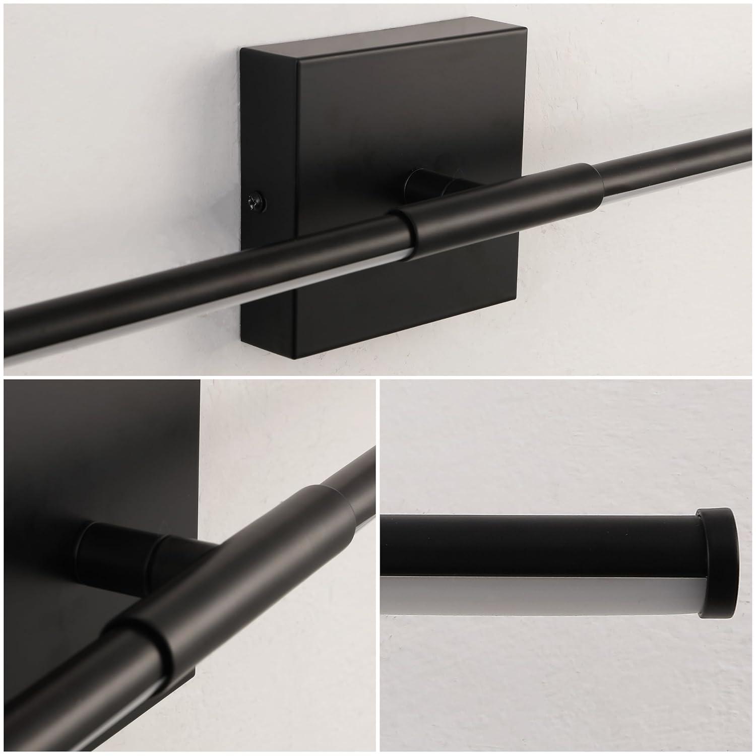 Makena 28" Dimmable Integrated LED Modern Metal Wall Sconce, Black