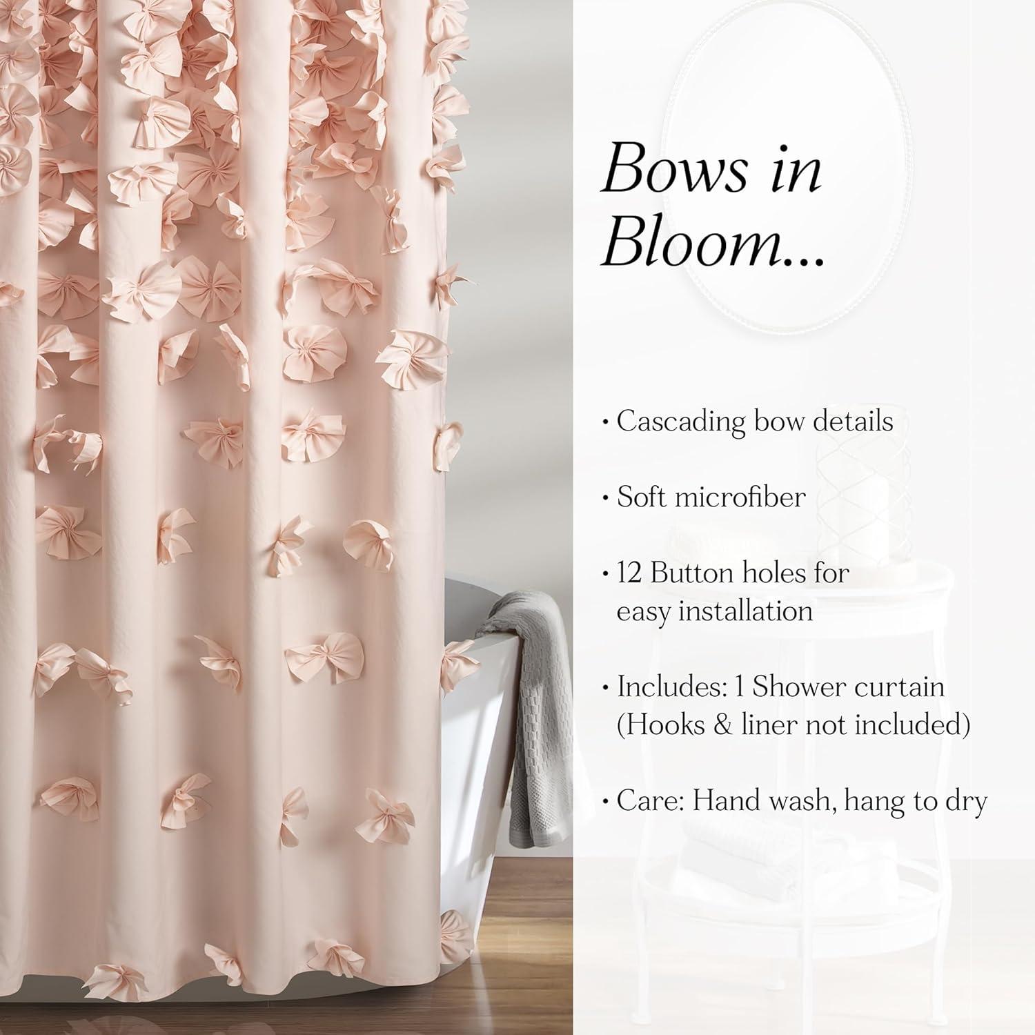 Lush Decor Riley Shower Curtain