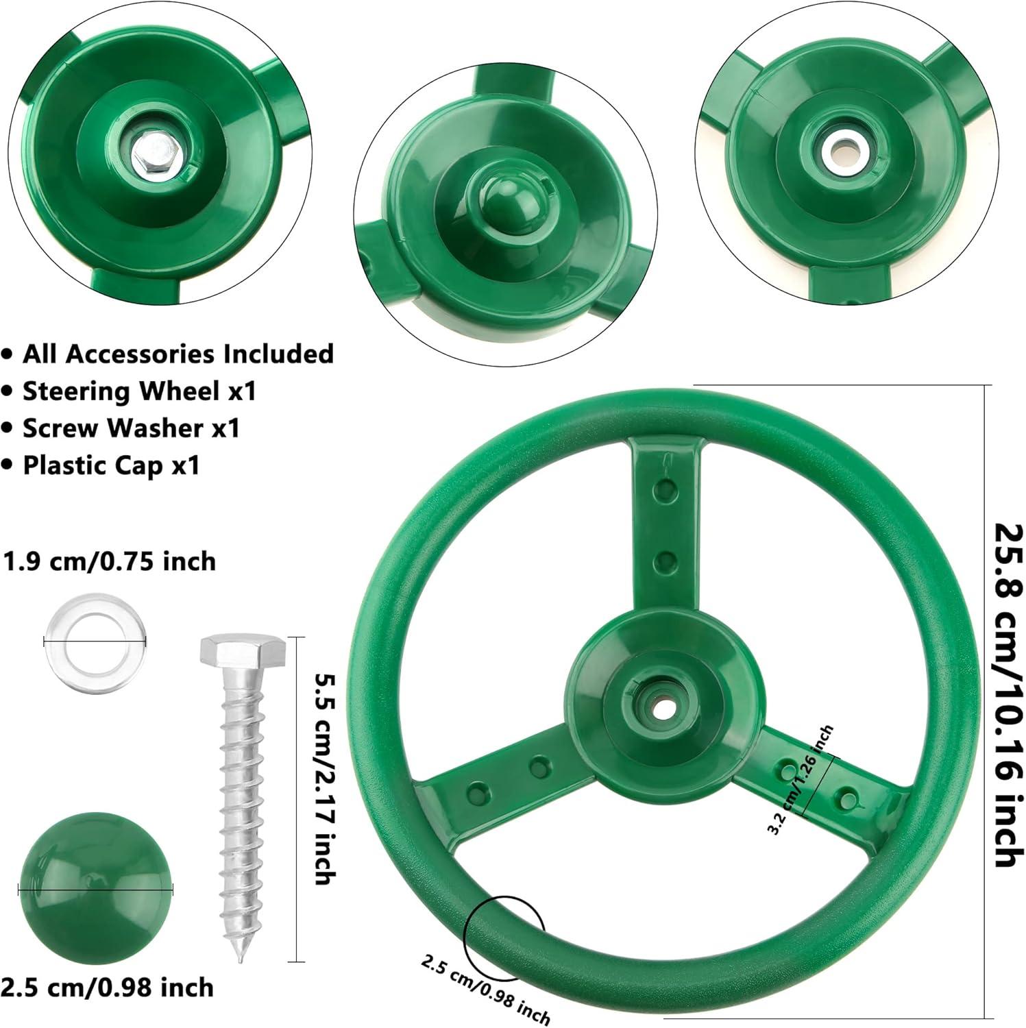 Gorilla Playsets Steering Wheel Swing Set Accessory - Green