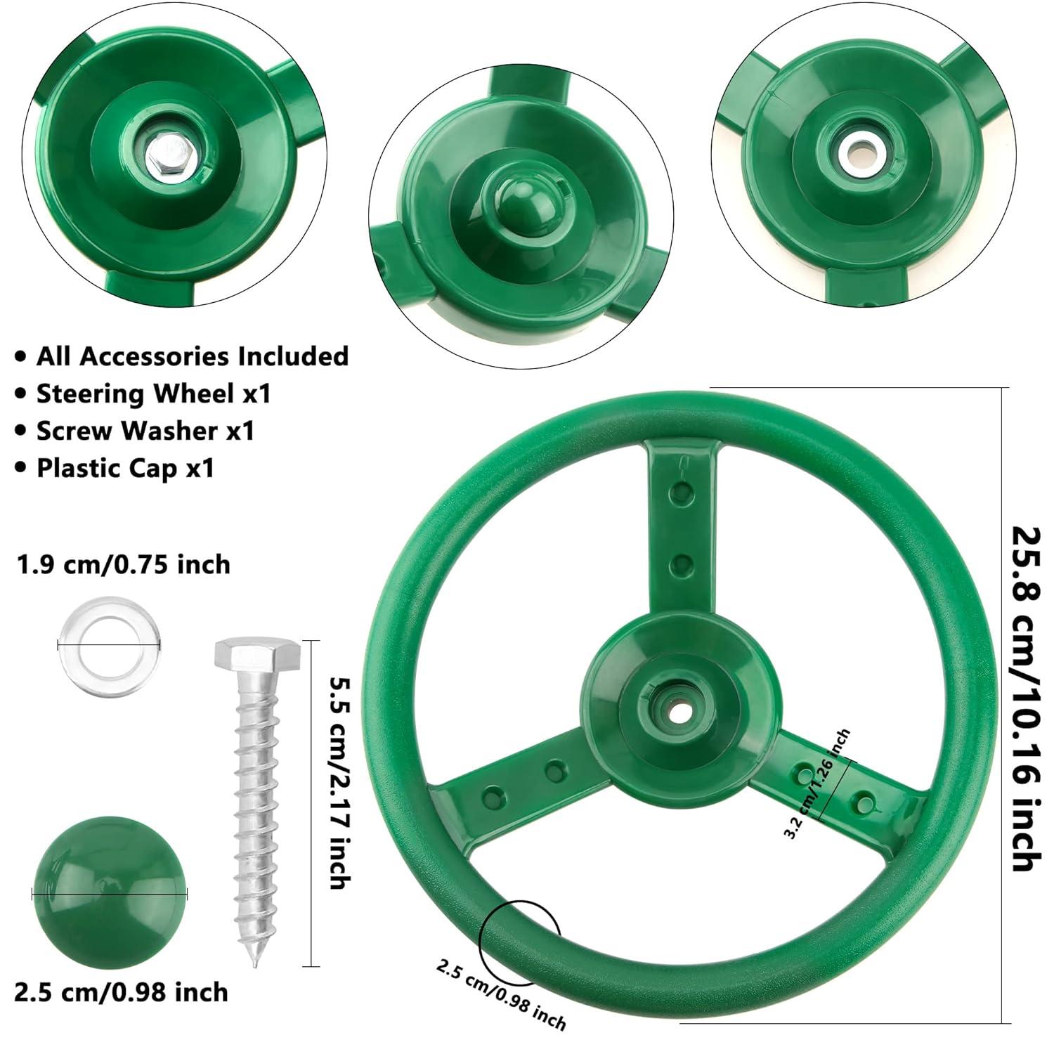 Gorilla Playsets Steering Wheel Swing Set Accessory - Green