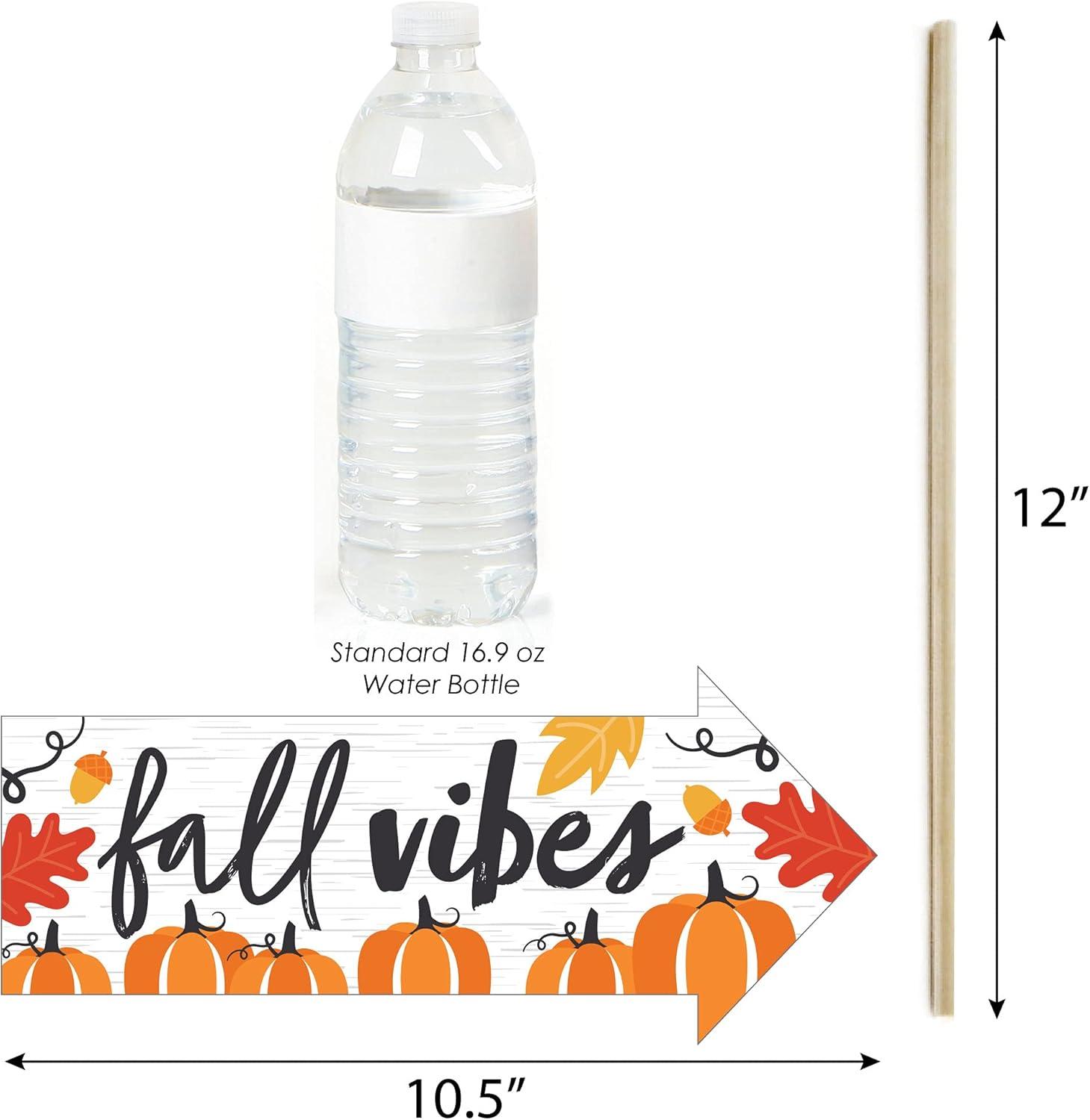 Big Dot of Happiness Funny Fall Pumpkin - Halloween or Thanksgiving Party Photo Booth Props Kit - 10 Piece