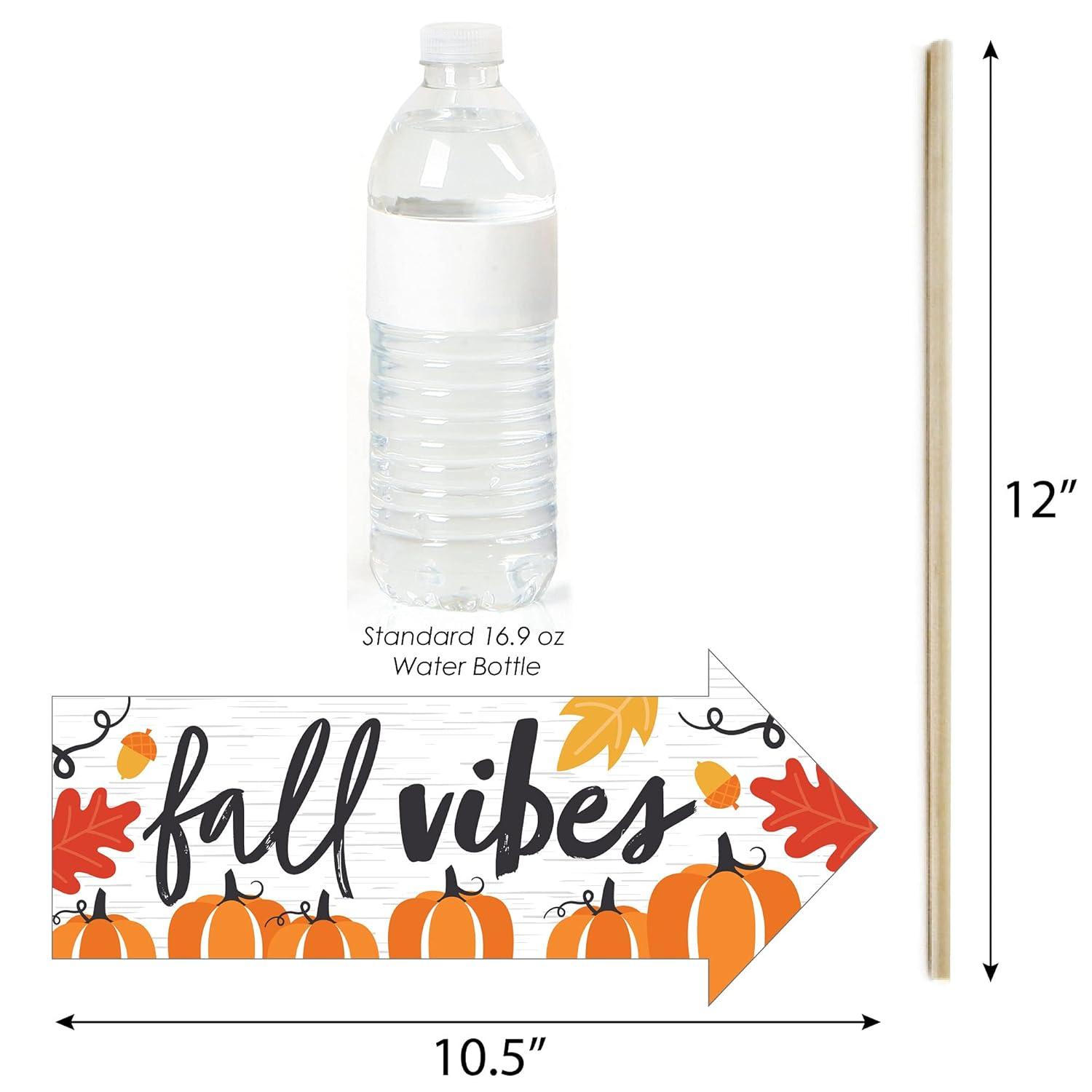 Big Dot of Happiness Funny Fall Pumpkin - Halloween or Thanksgiving Party Photo Booth Props Kit - 10 Piece