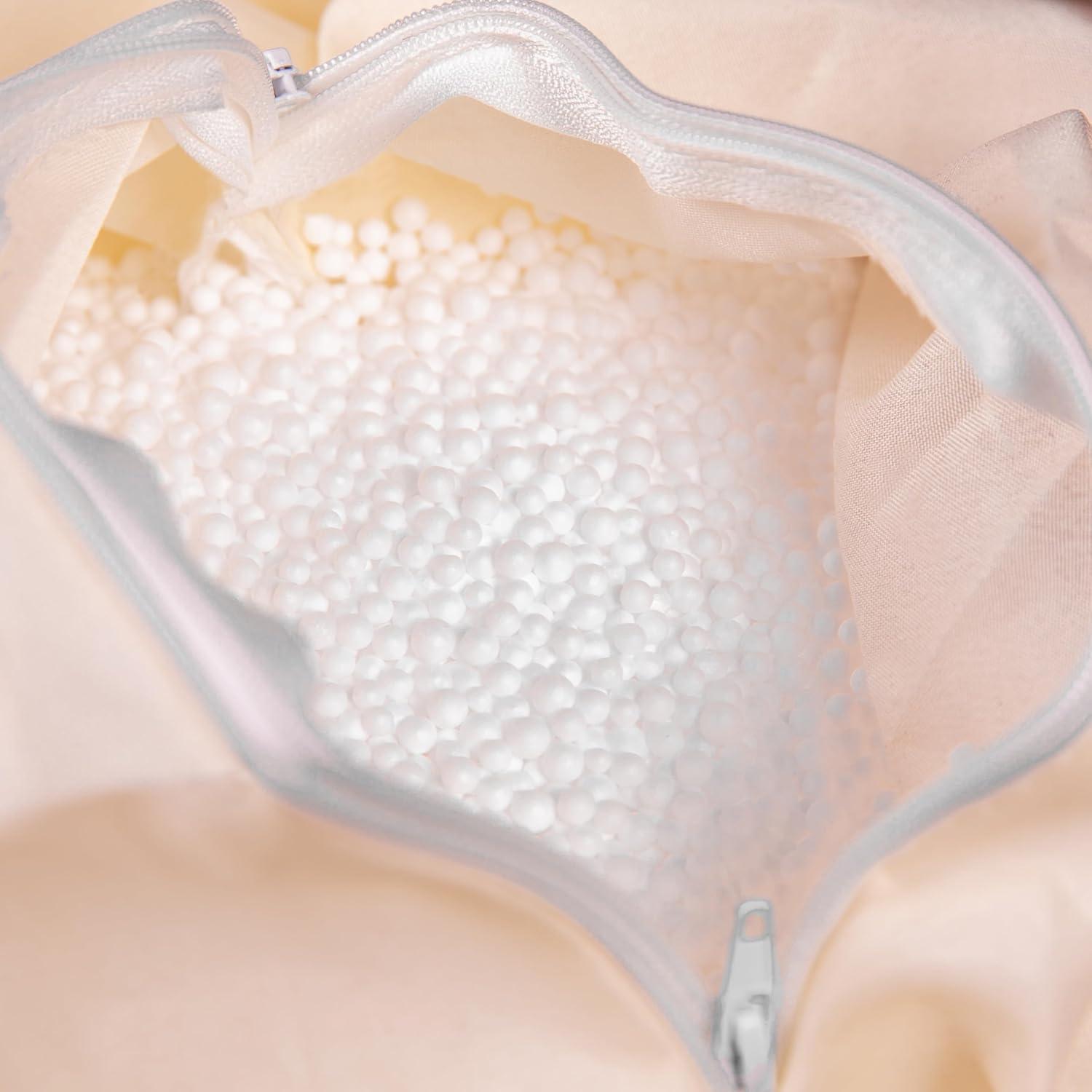 Emma and Oliver Small Denim Refillable Bean Bag Chair for Kids and Teens