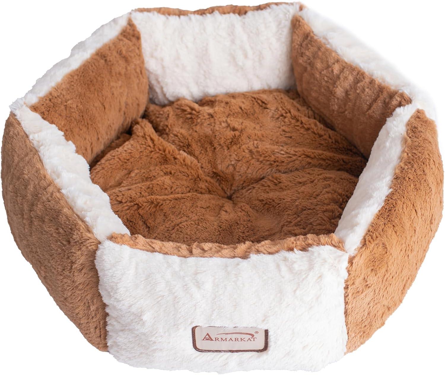 Velvet Bolster Pet Bed