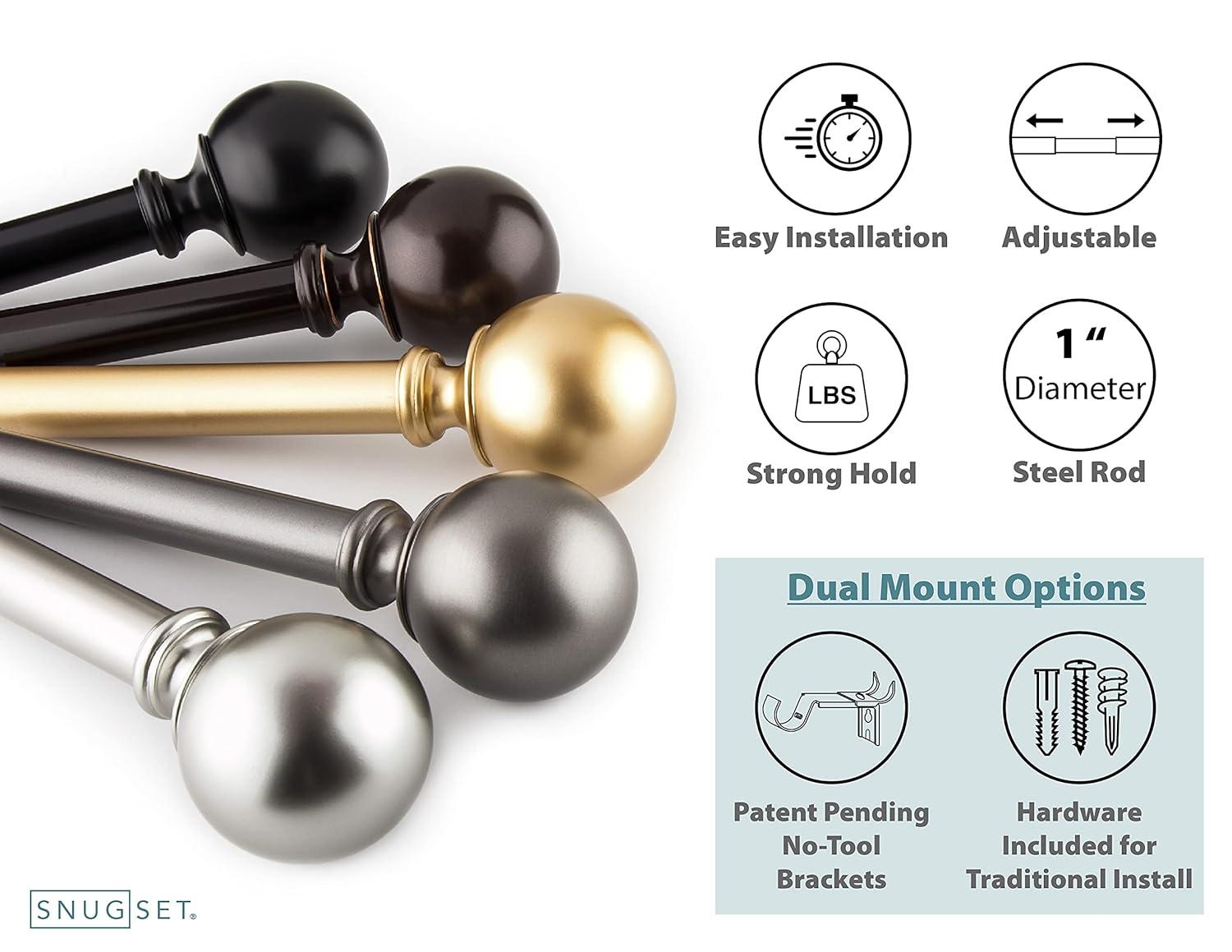 Steel Adjustable Single Curtain Rod